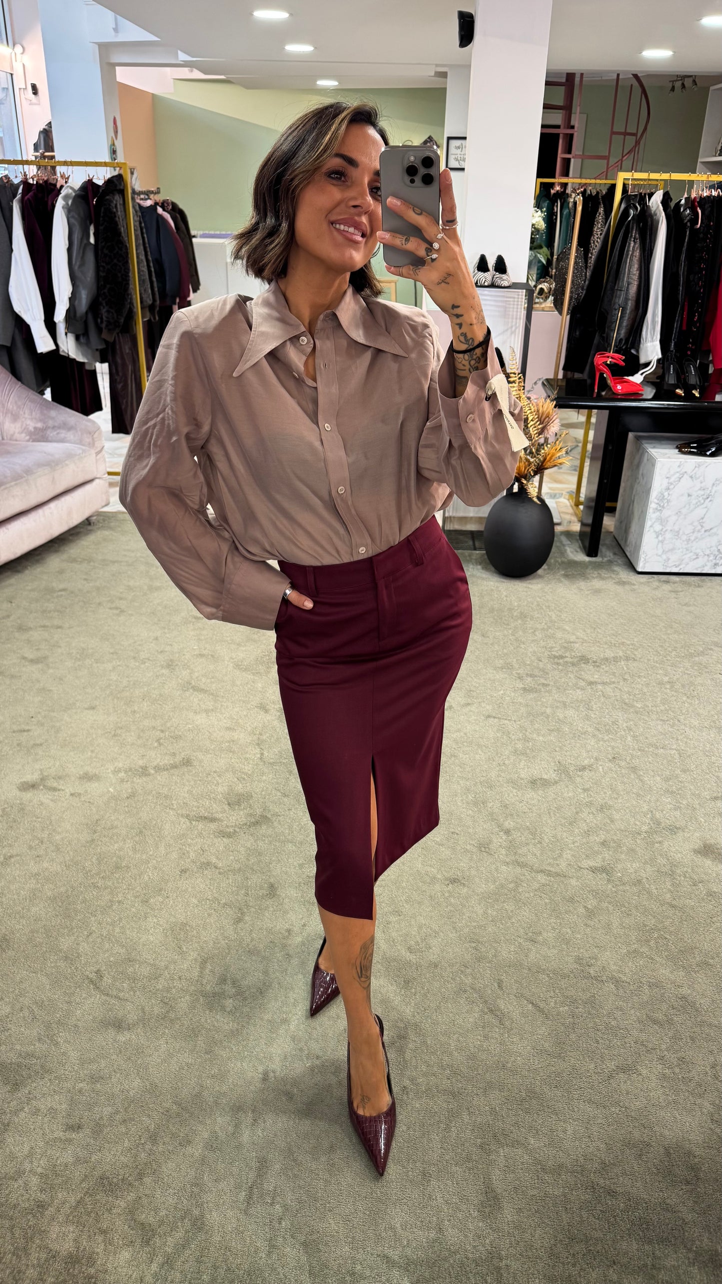 Camicia ginny MAR DE MARGARITAS rosa nude