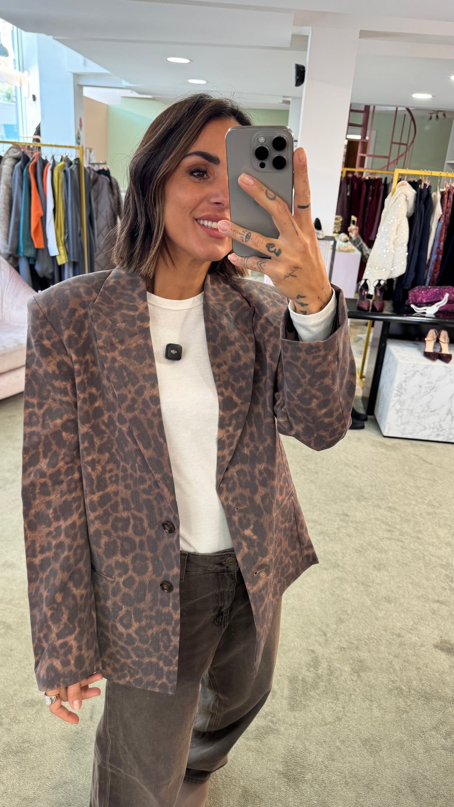 Blazer ellis animalier over jx