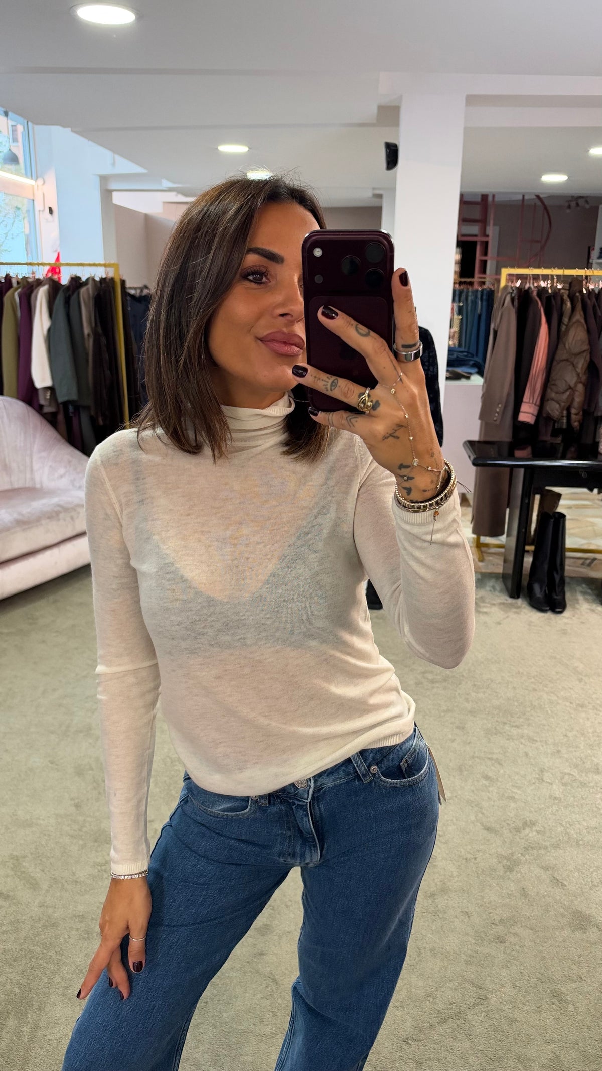 Dolcevita sottogiacca vendy panna sl
