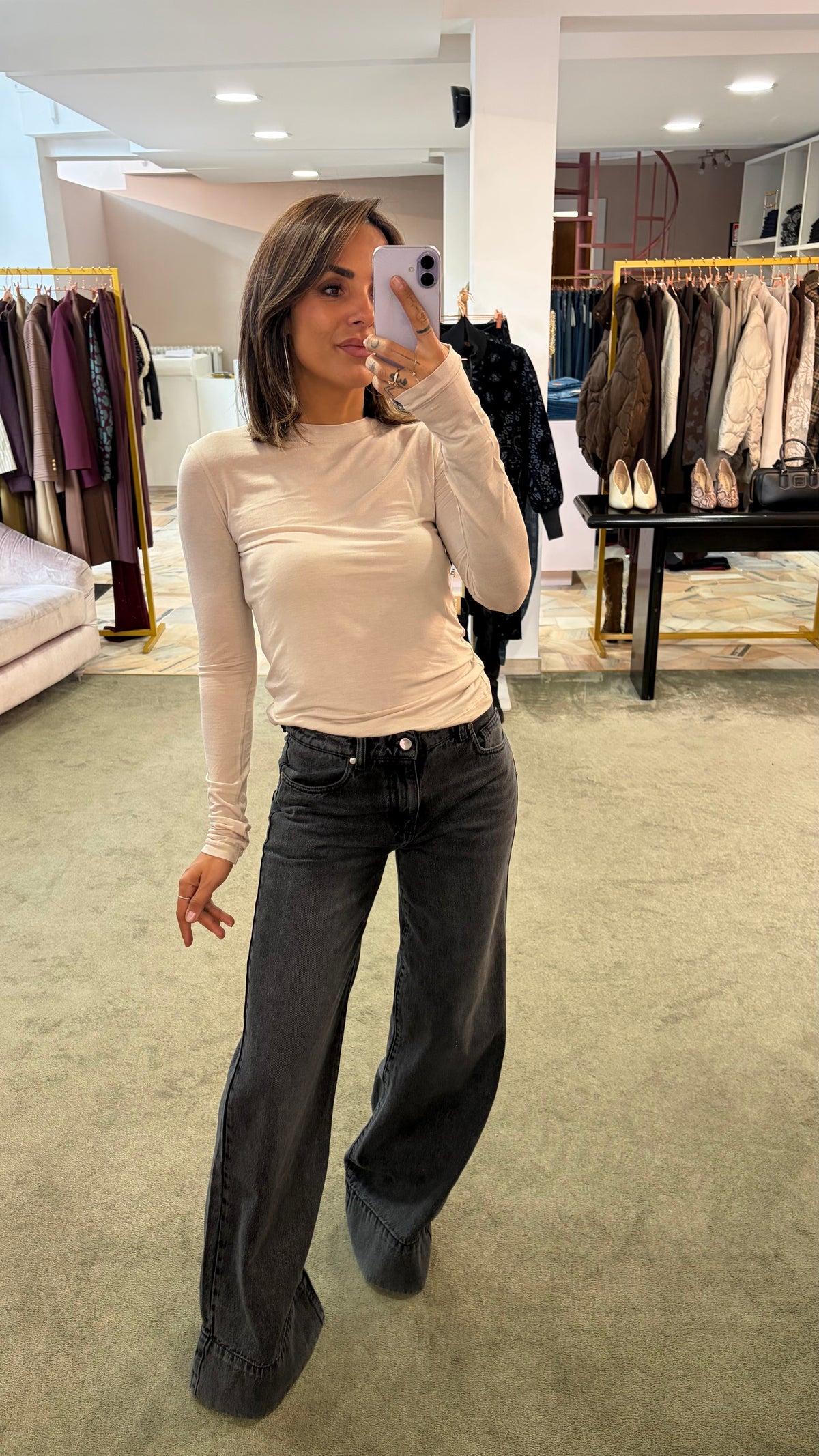 Jeans belen grigio flare Hinnominate