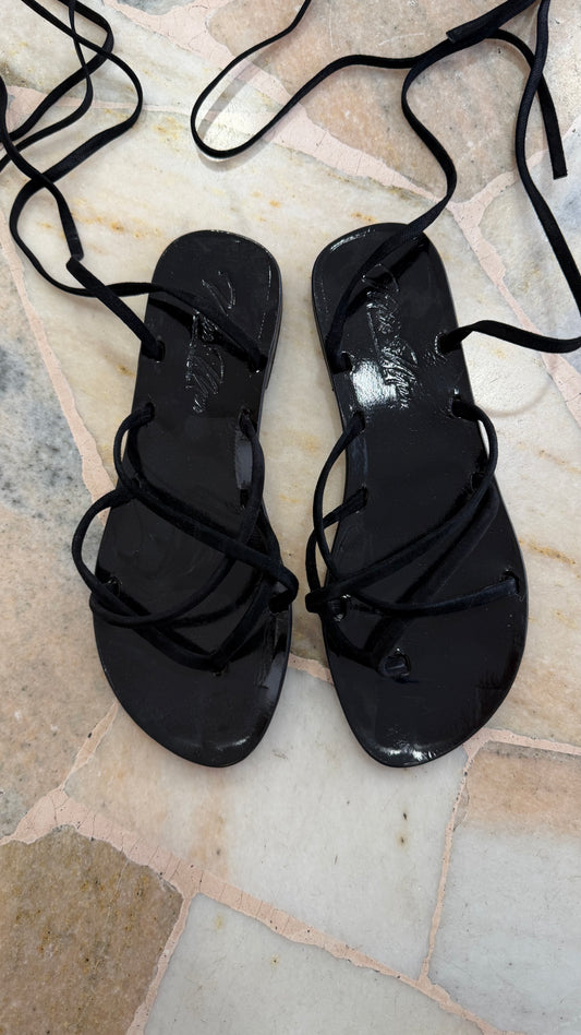 Ciabattina infradito Belen nera