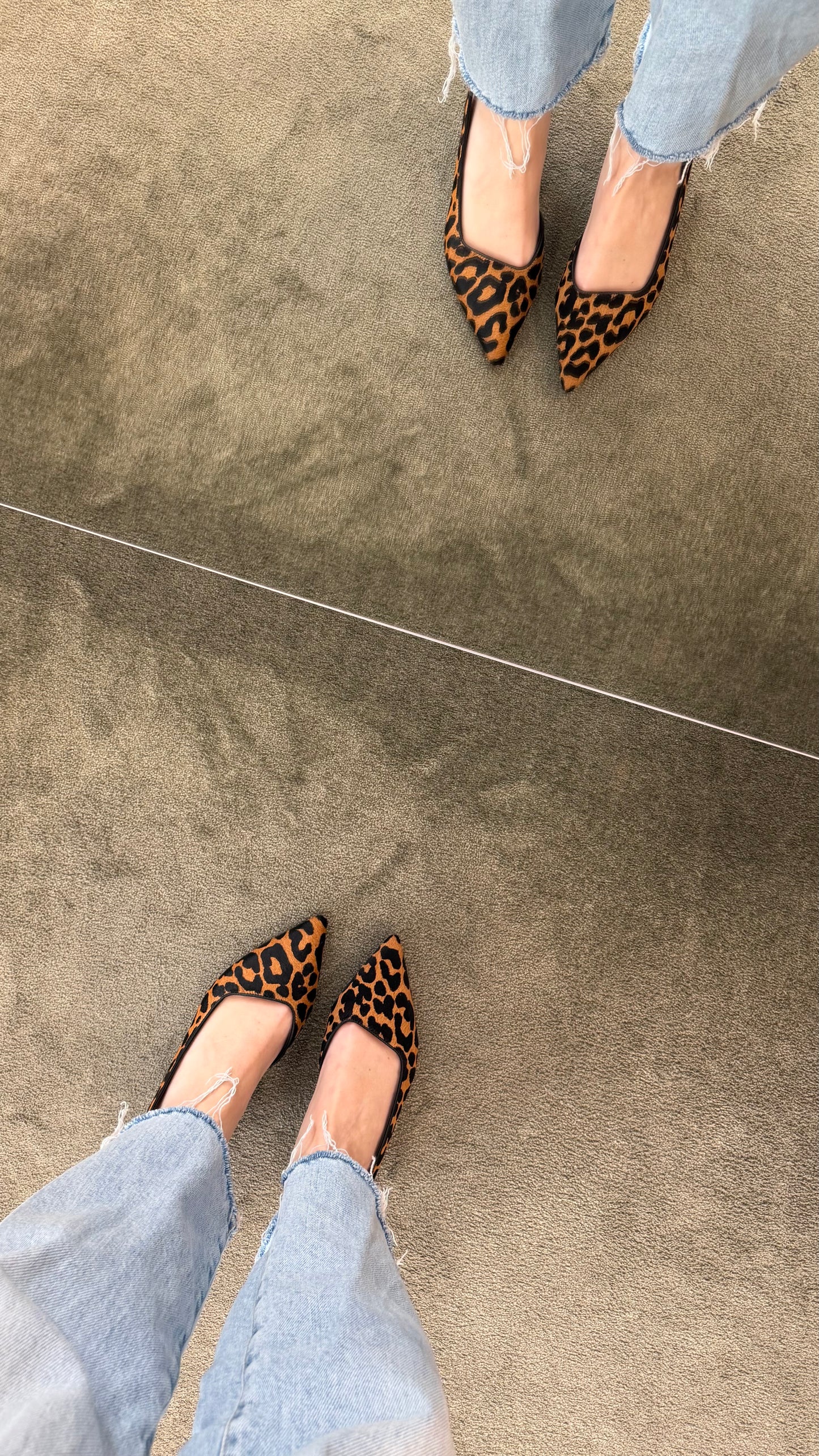 Slingback leopardata tacco kitten