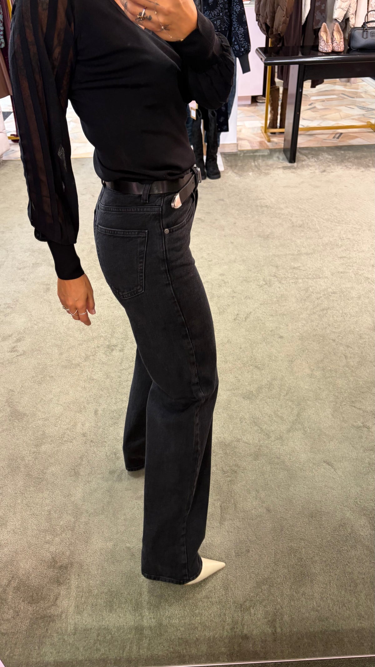 Jeans kori neri straight sl
