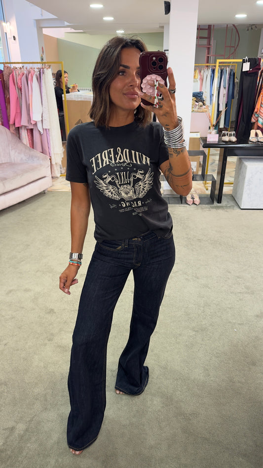 Jeans rome flare denim scuro jx