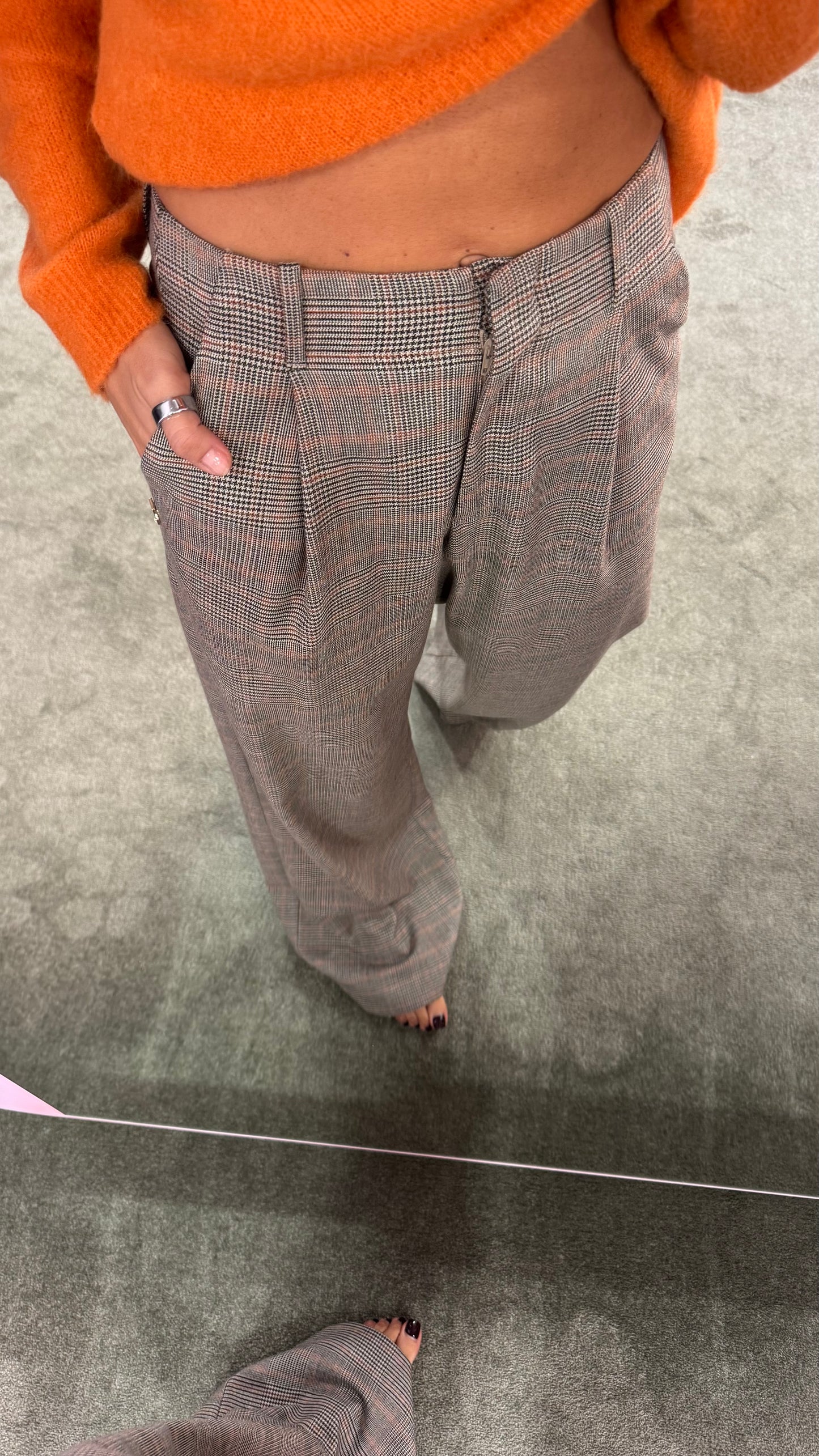 Pantaloni principe di galles con pences Hinnominate