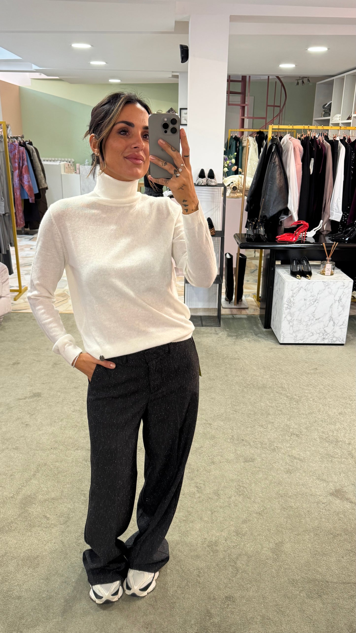 Dolcevita bianco in angora tk