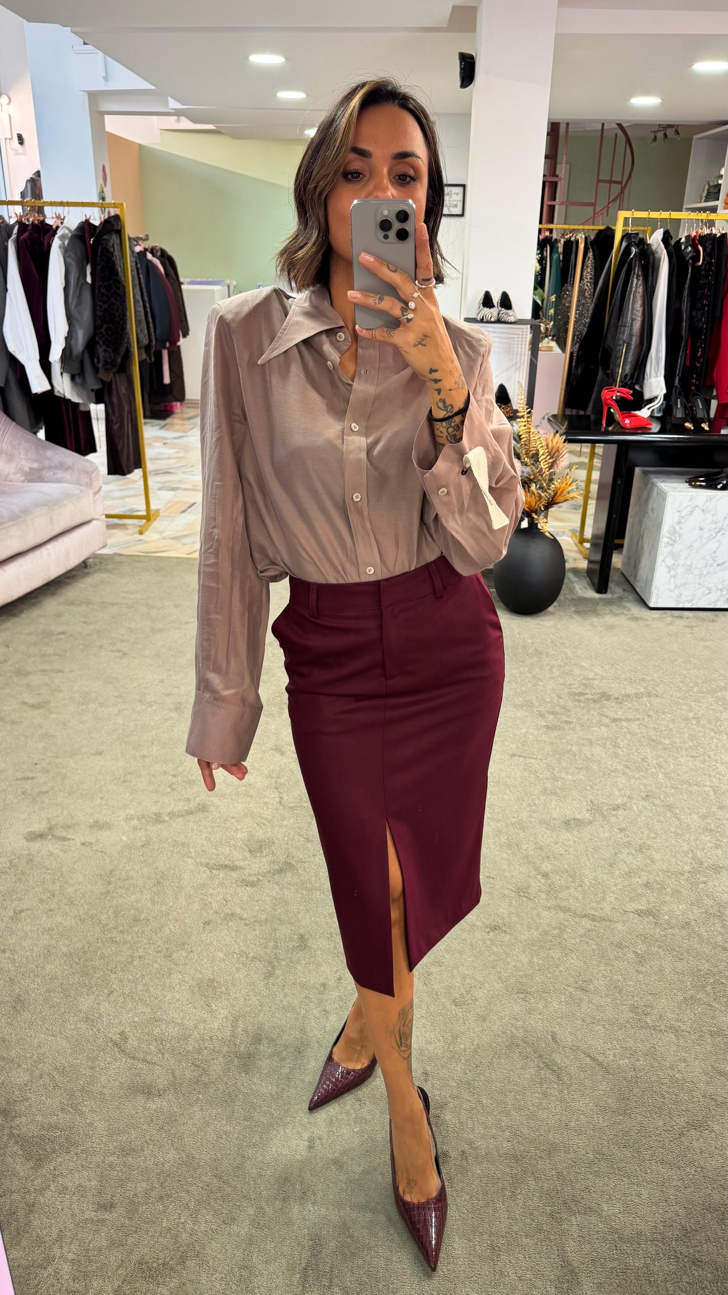 Camicia ginny MAR DE MARGARITAS rosa nude