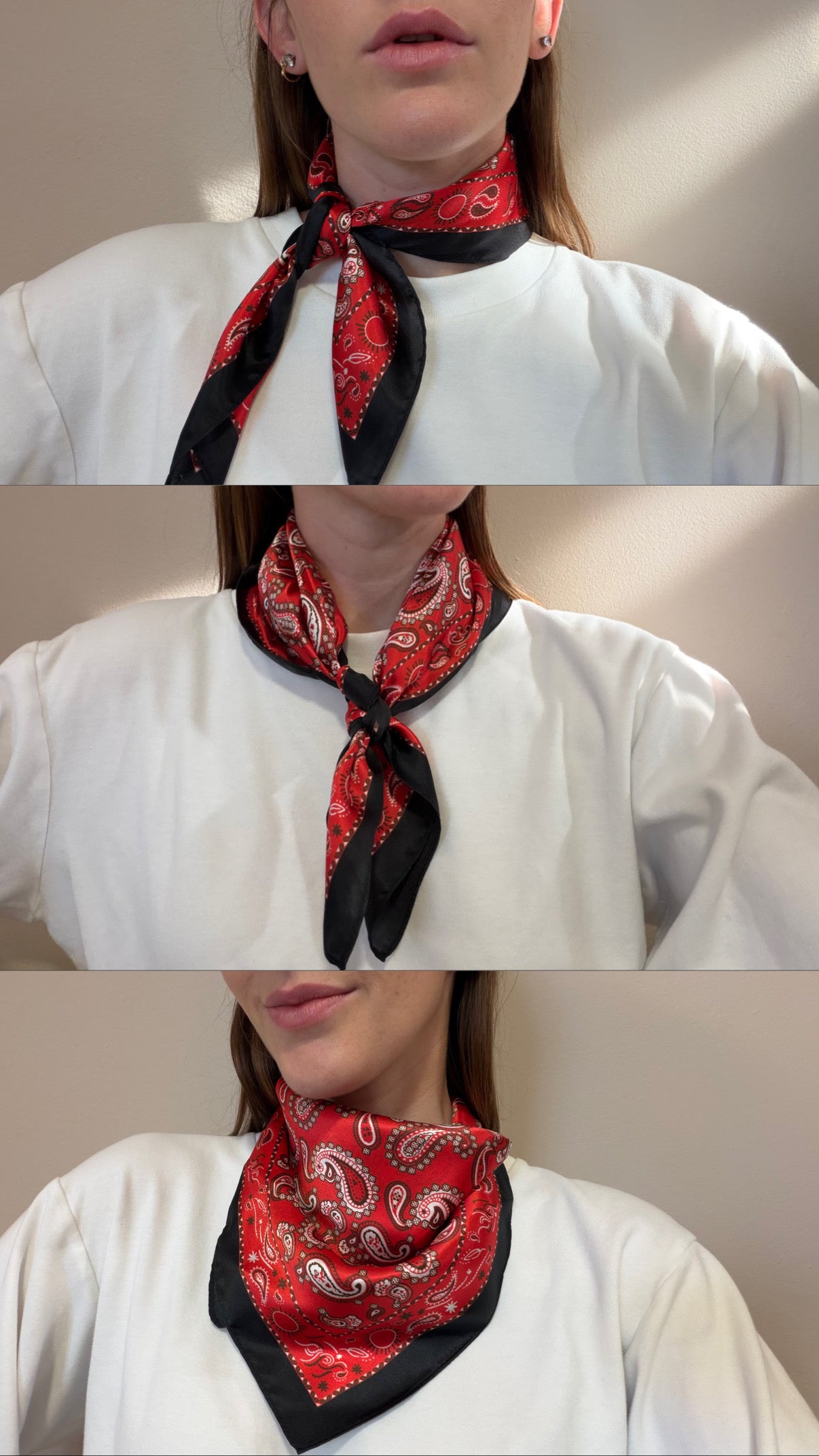 Foulard rosso bandana