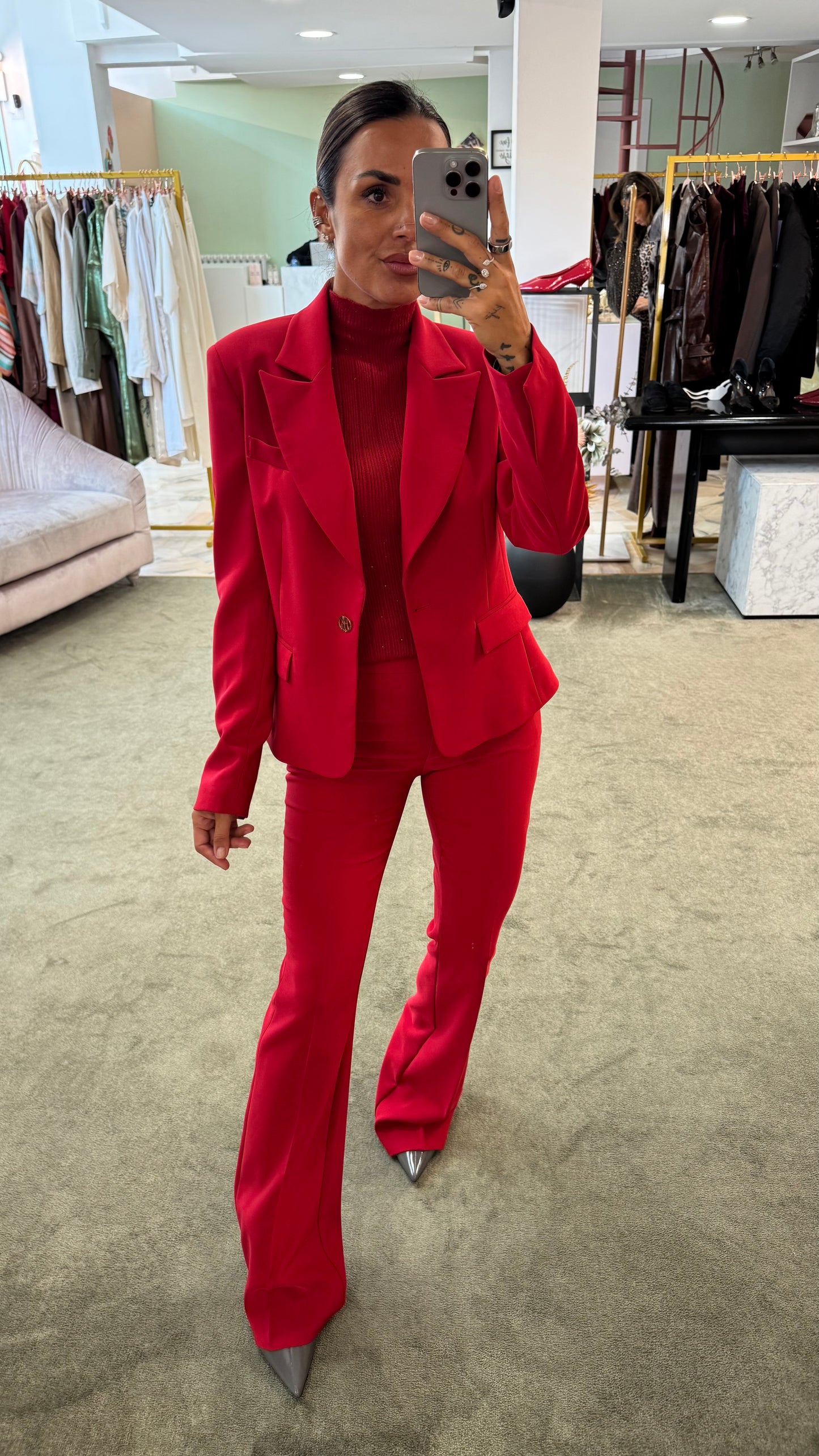 Blazer rosso slim fr