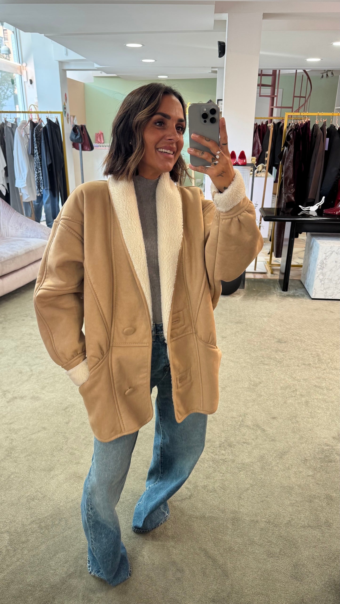 Montone eco beige nude Nine Minutes