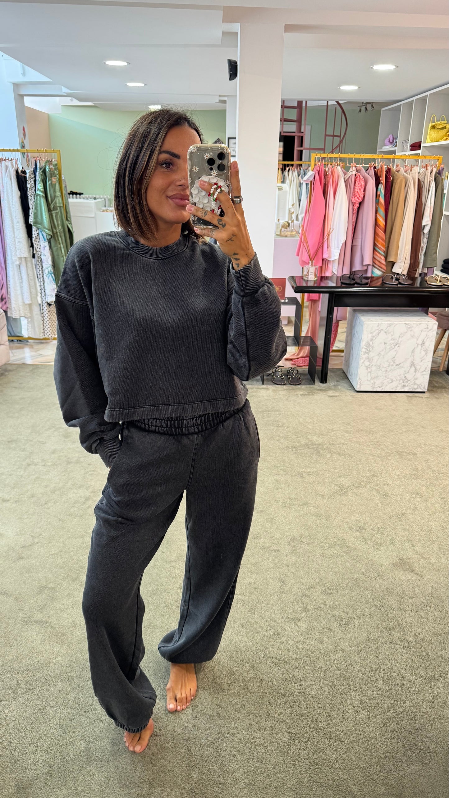 Joggers grigio stonewashed jx