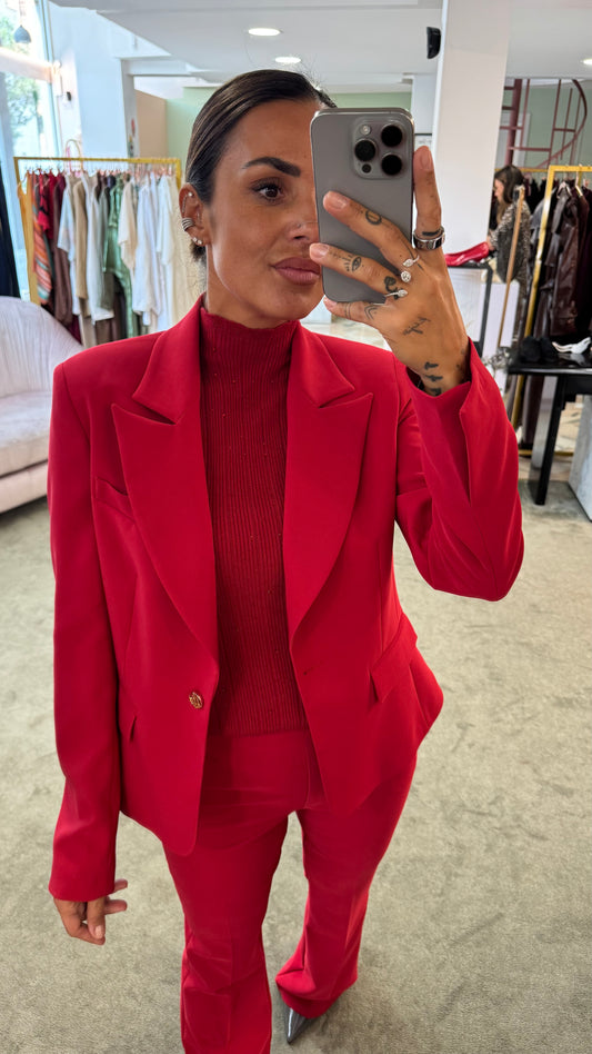 Blazer rosso slim fr