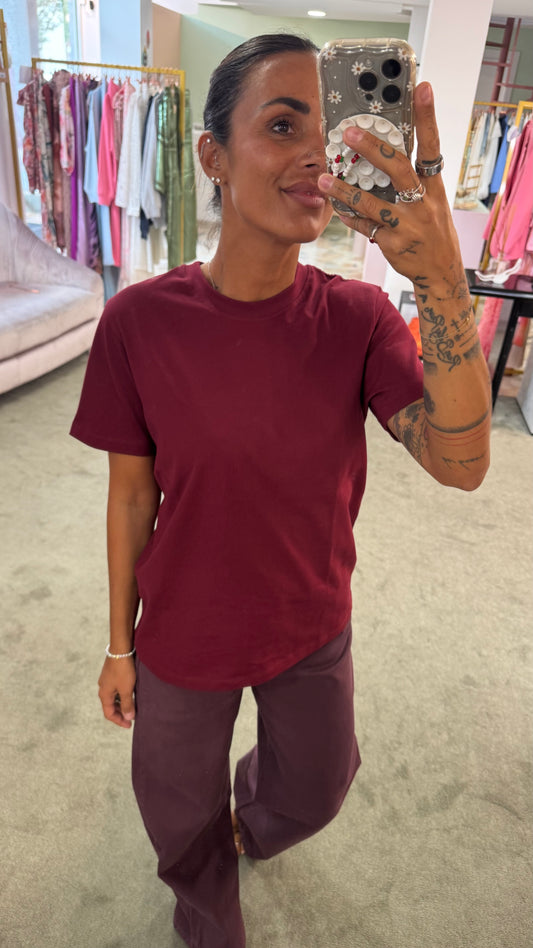 T-shirt anna bordeaux jx