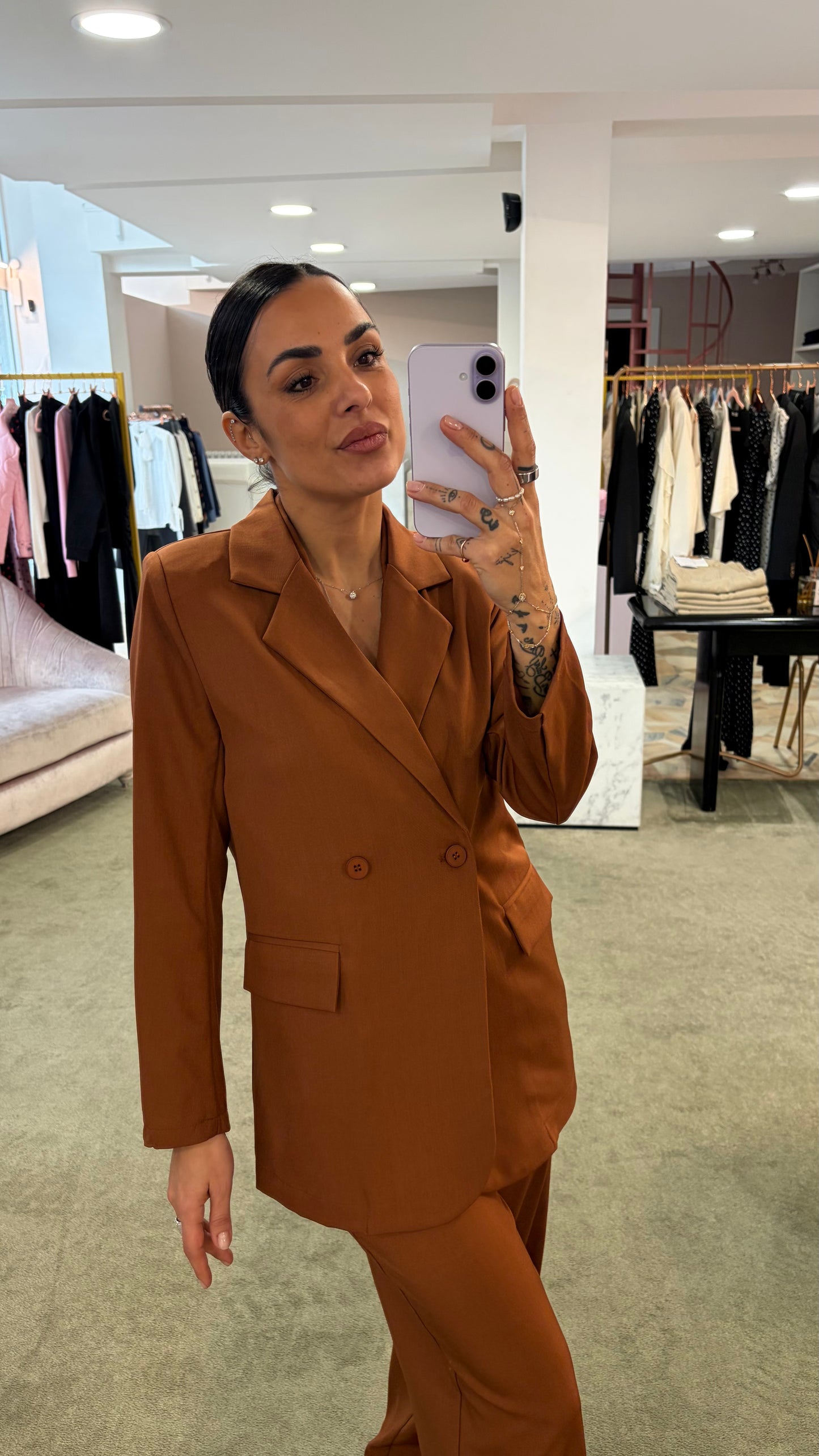 Blazer doppiopetto tabacco ay