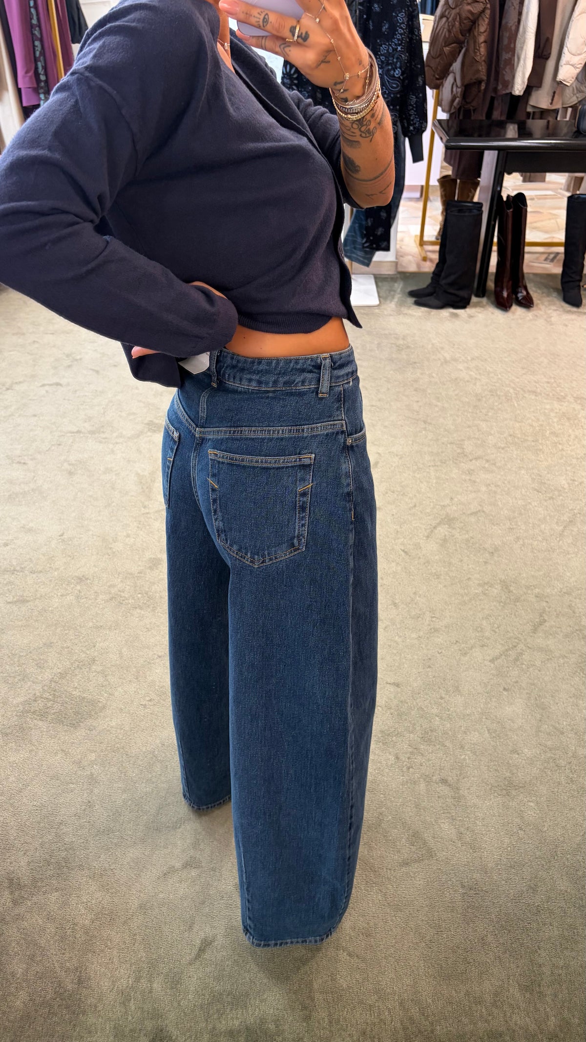 Jeans nanet denim medio barrel loose sl