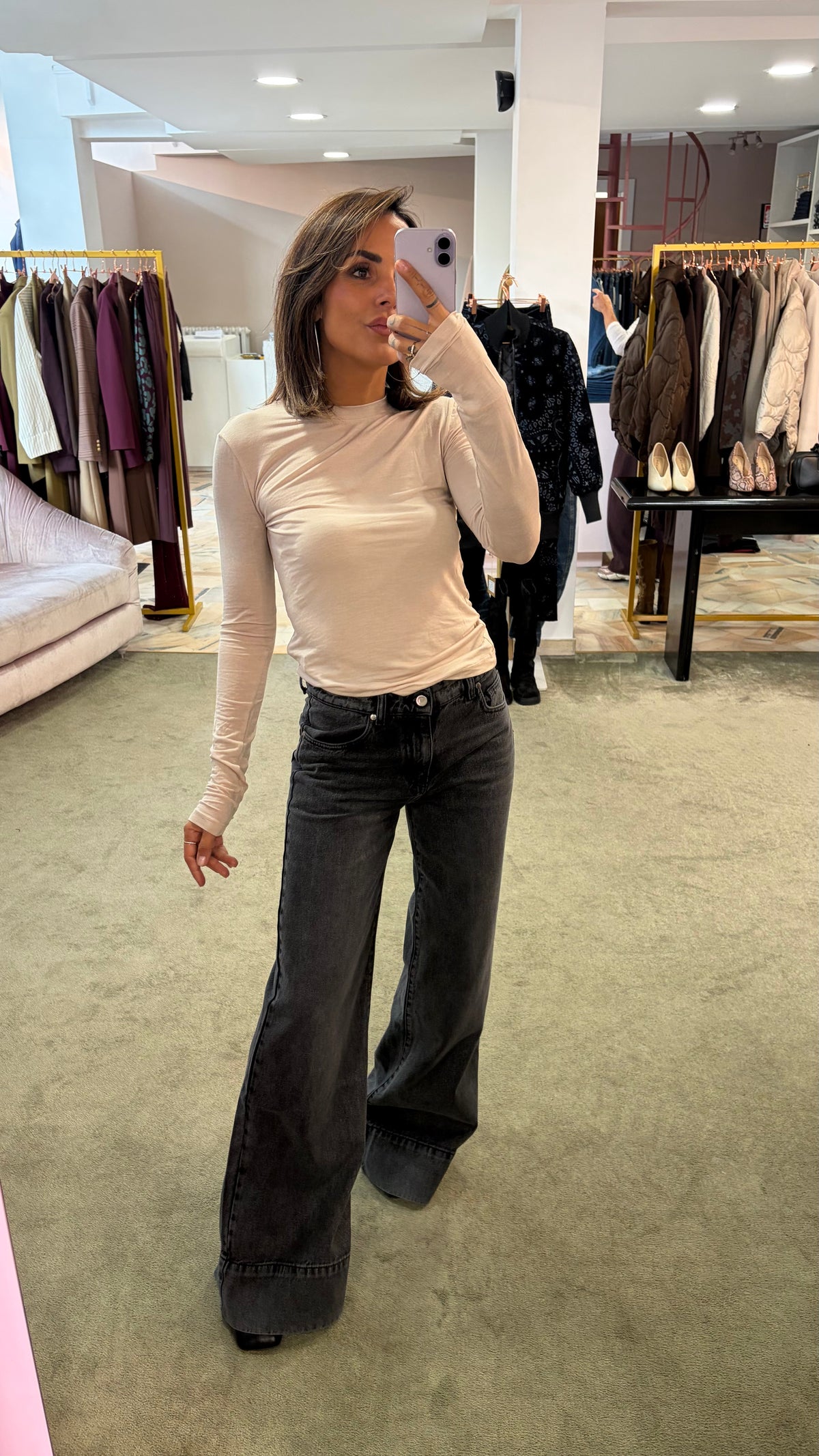 Jeans belen grigio flare Hinnominate