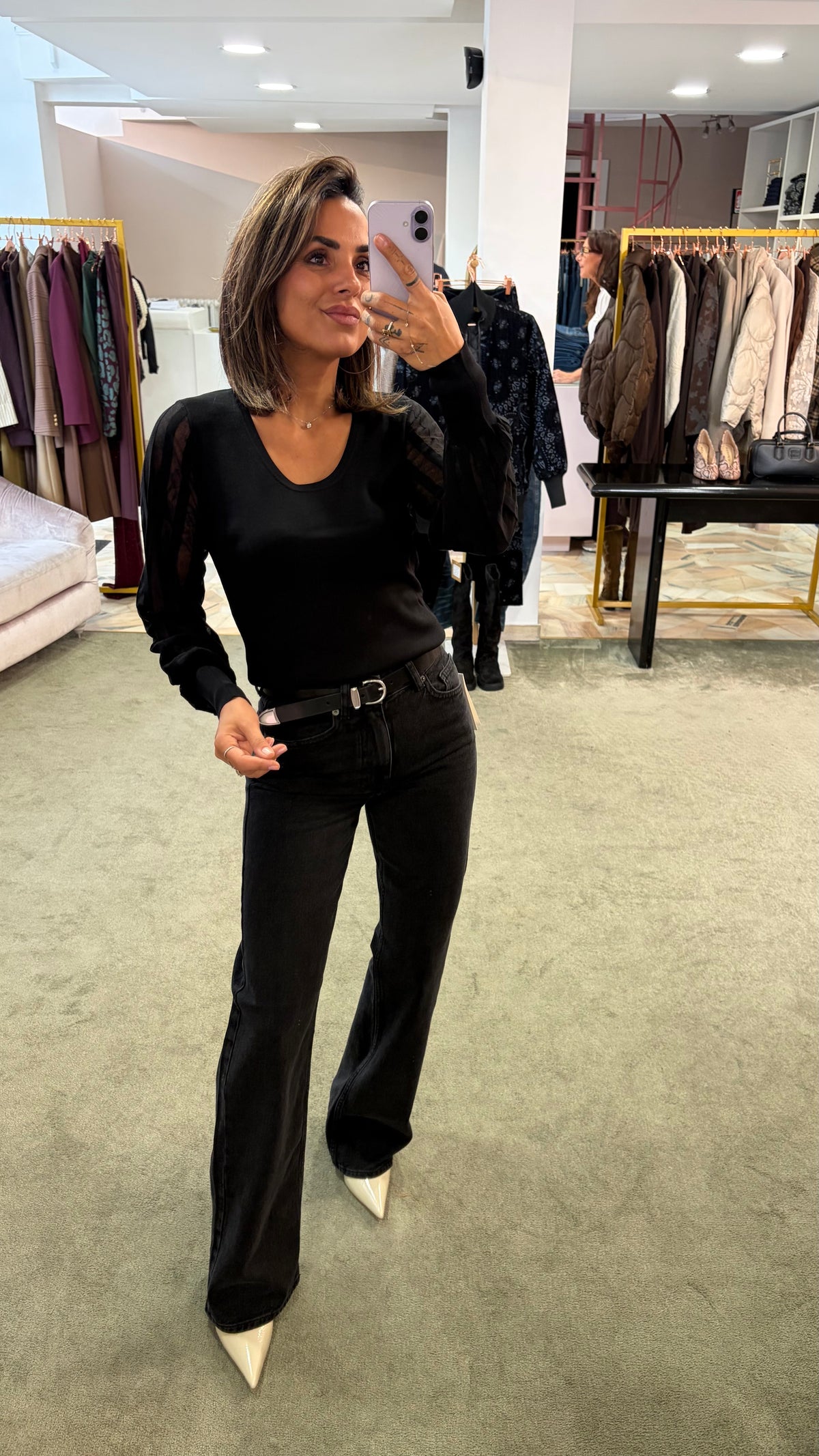 Jeans kori neri straight sl