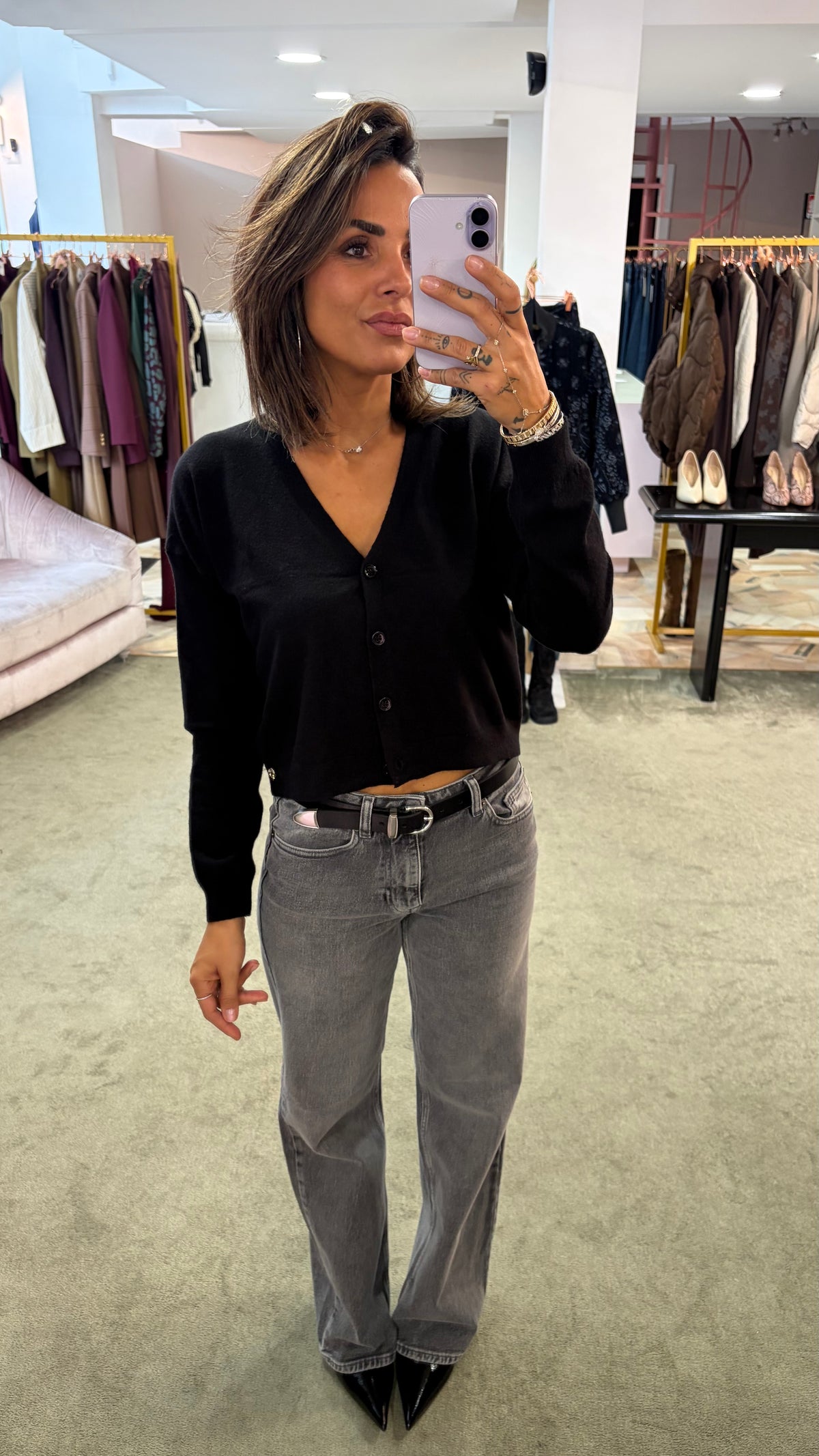 Jeans kori grigi straight sl
