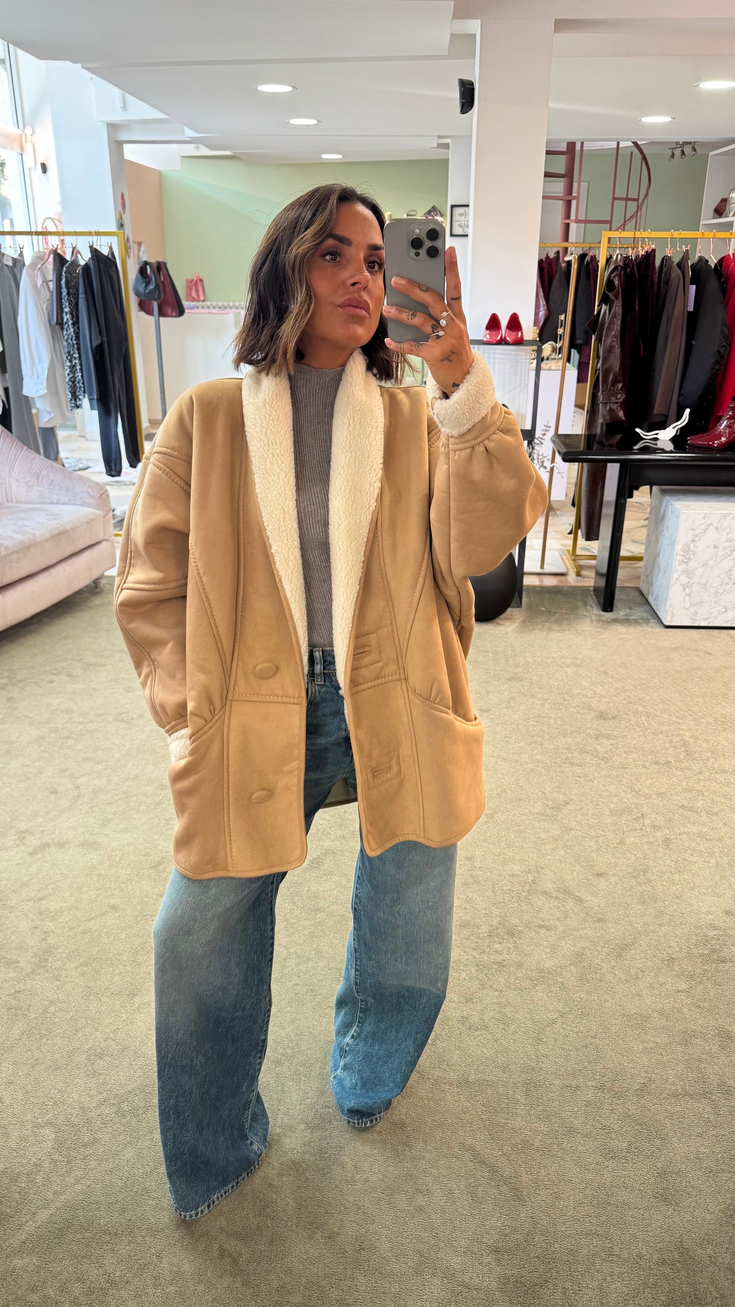 Montone eco beige nude Nine Minutes