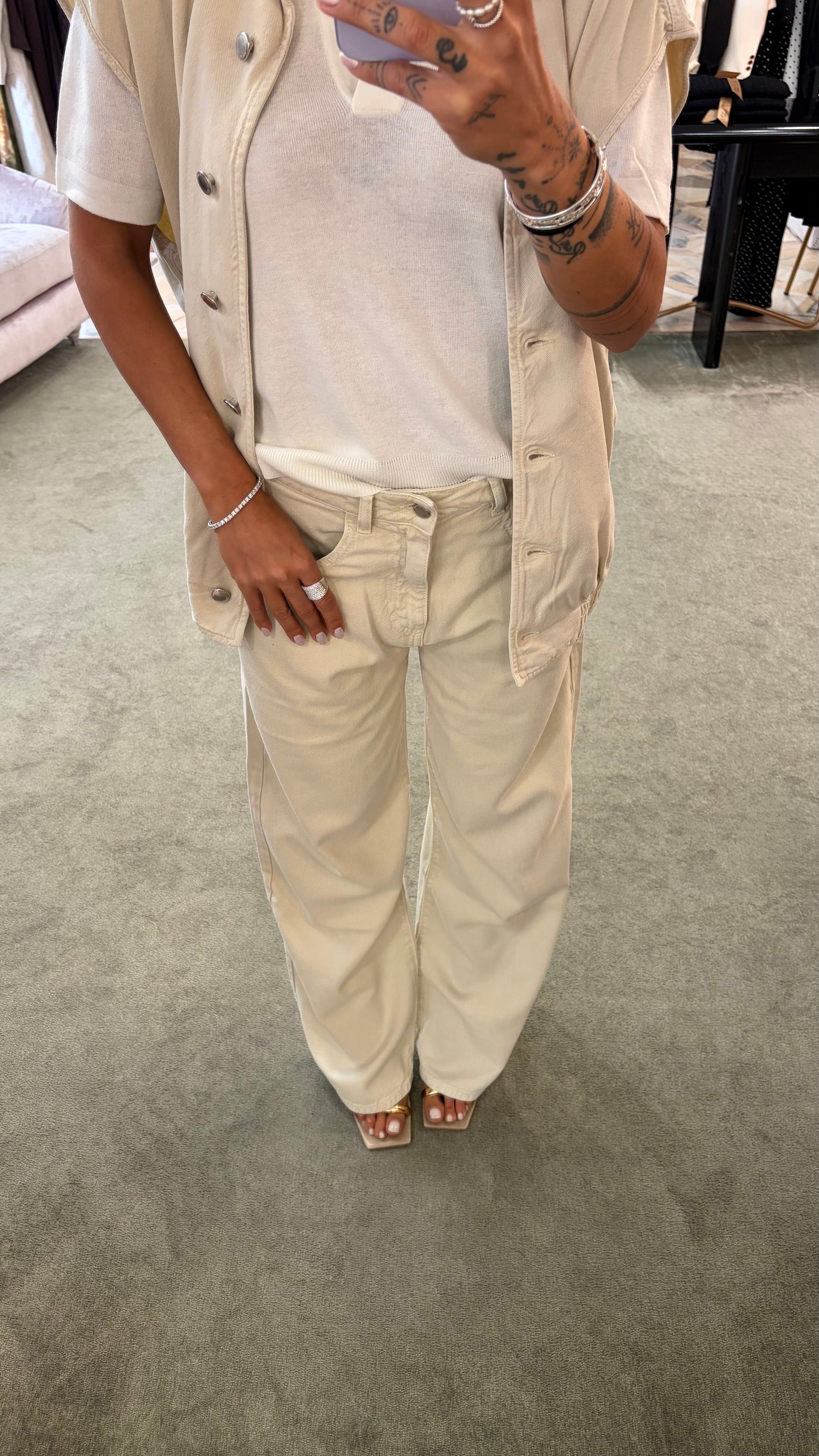 Jeans bea beige Icon