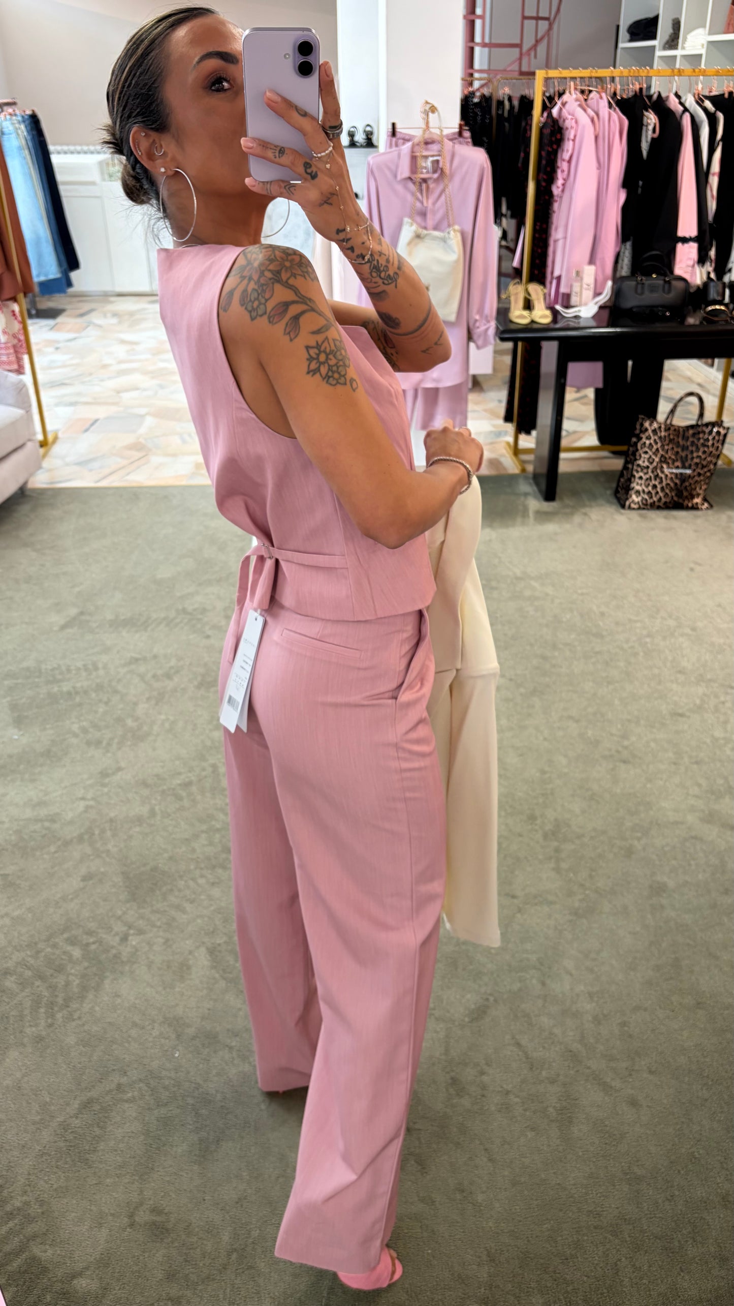 Gilet classic rosa ay