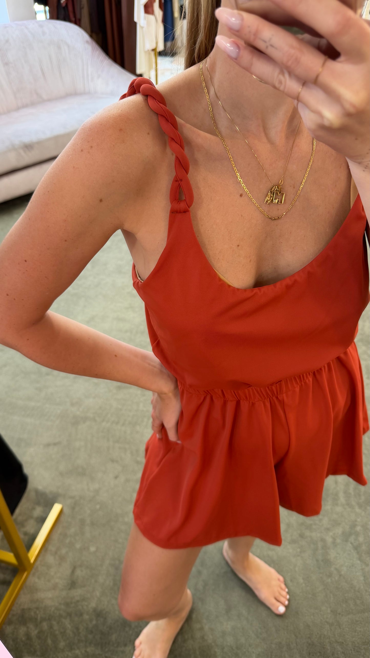 Jumpsuit ruggine torchon Cotazur