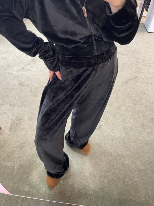 Joggers nero in ciniglia Hinnominate