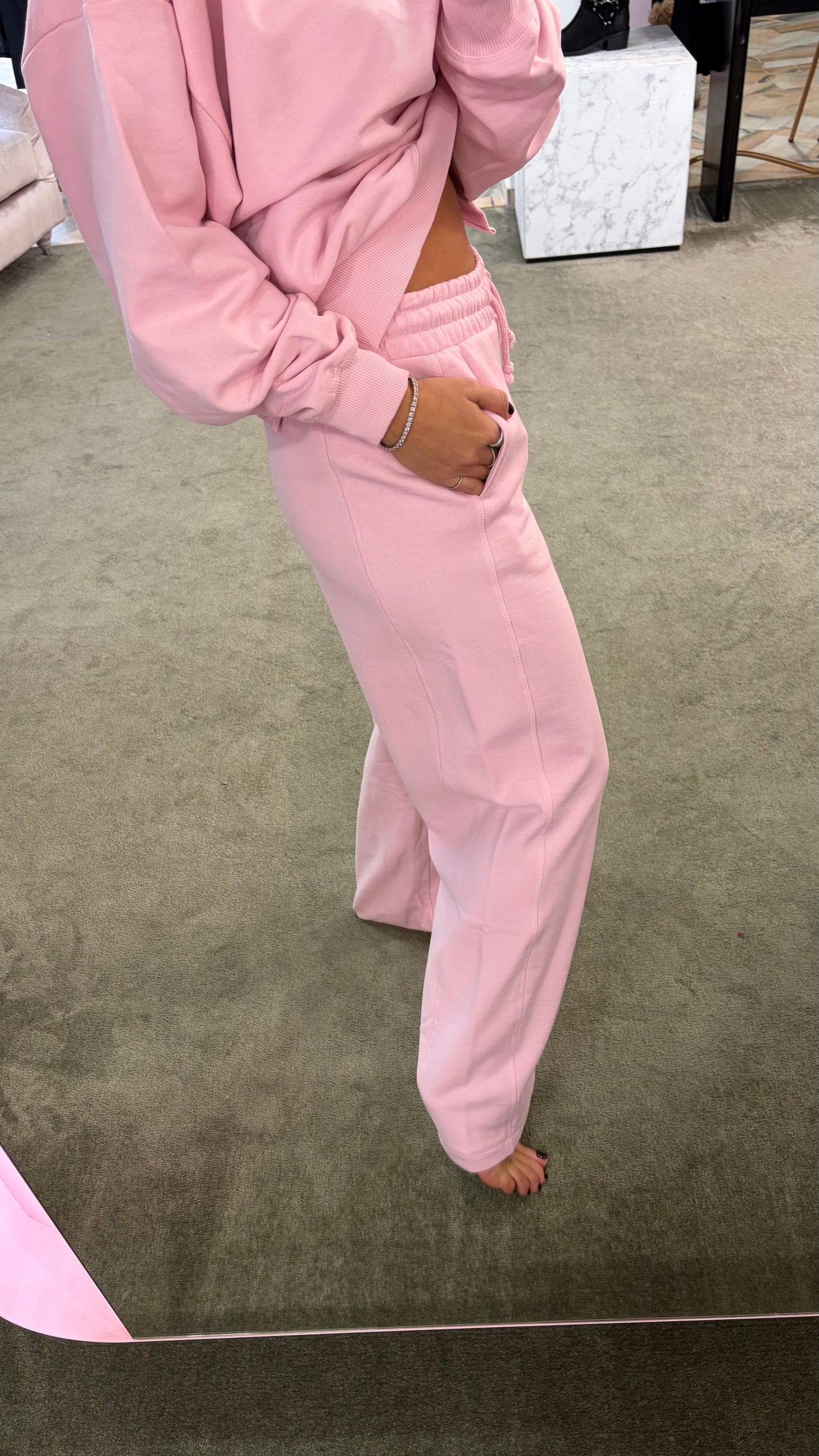 Joggers rosa wide jx