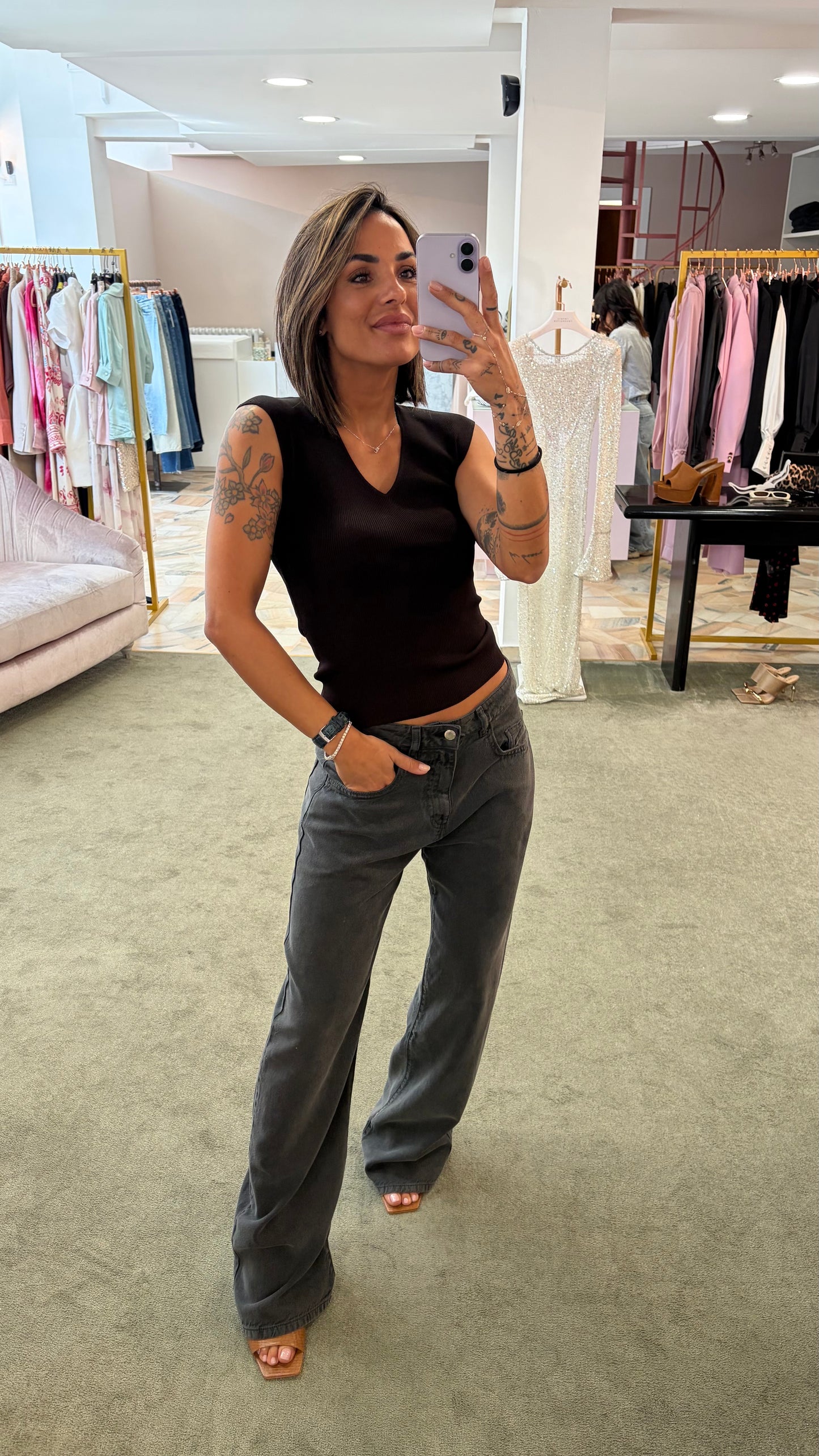 Jeans bea grigio asfalto Icon