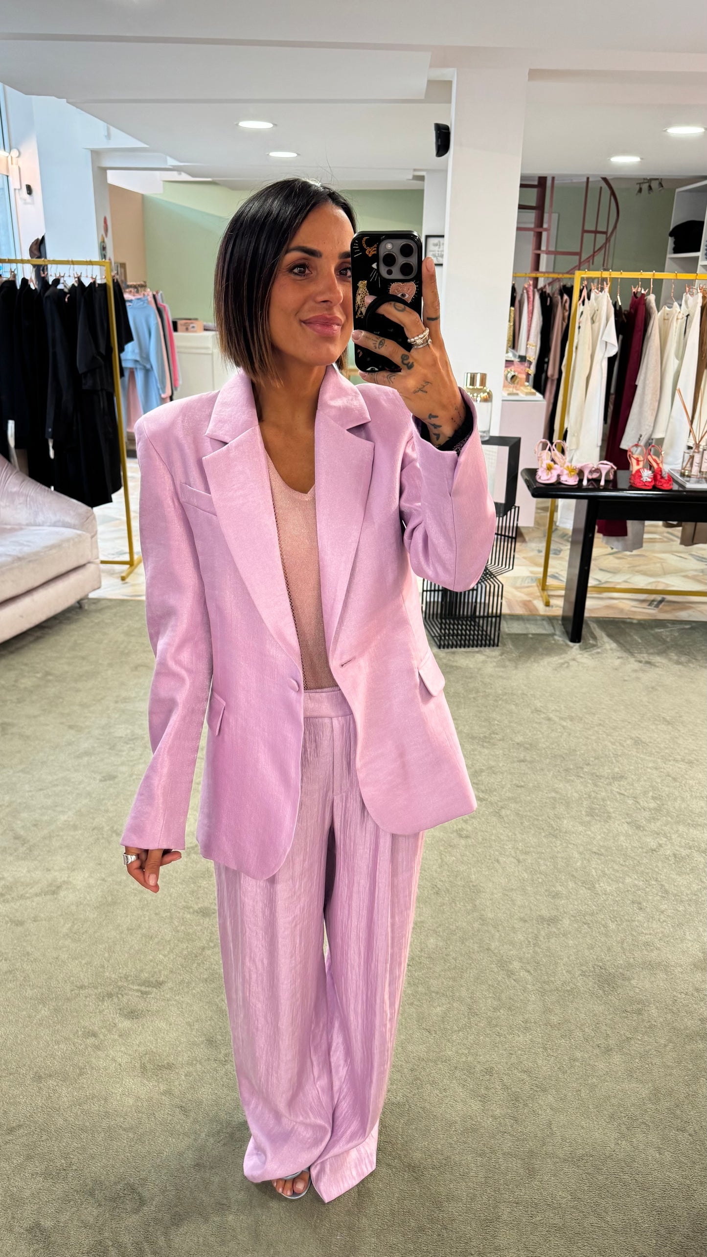 Blazer lilla satin lucido Actualee