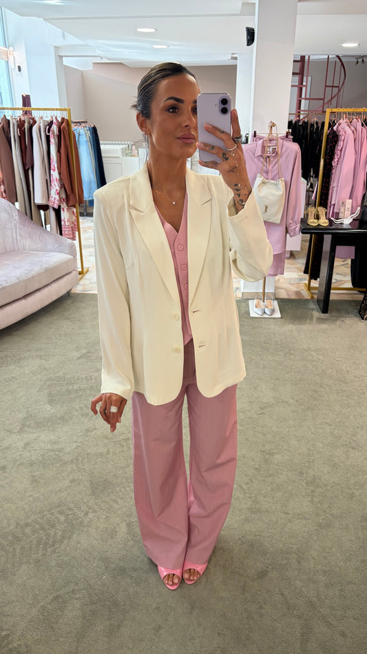 Blazer panna destrutturato leggero ay