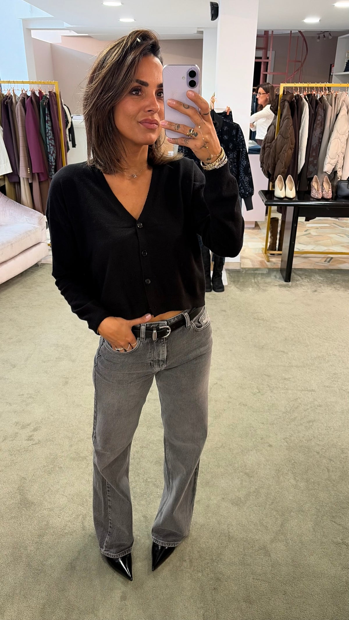 Jeans kori grigi straight sl