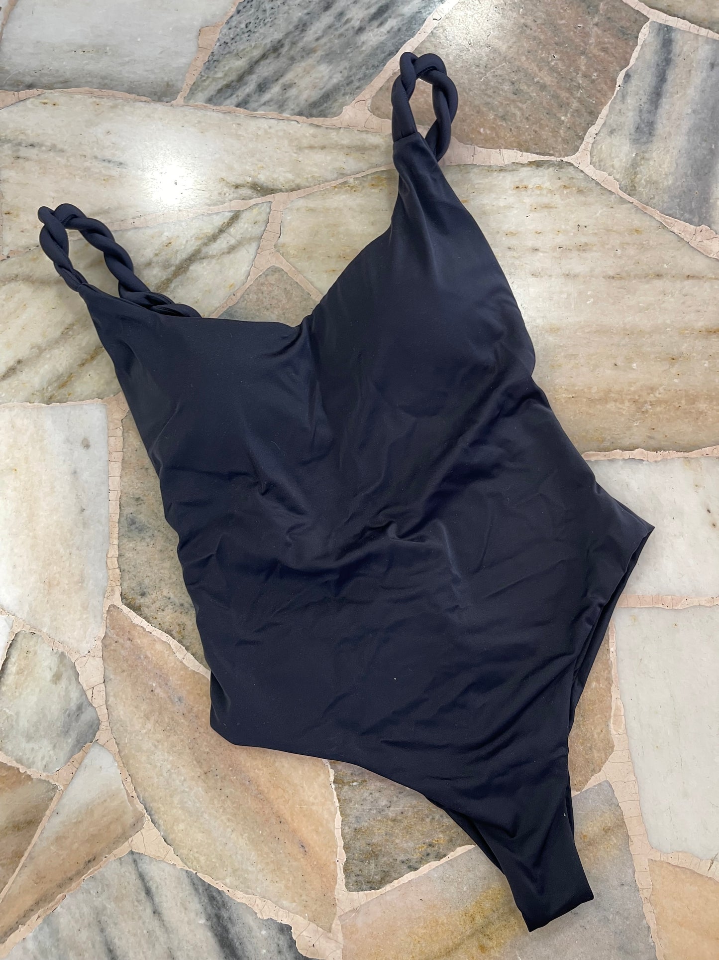 Costume intero nero torchon Cotazur