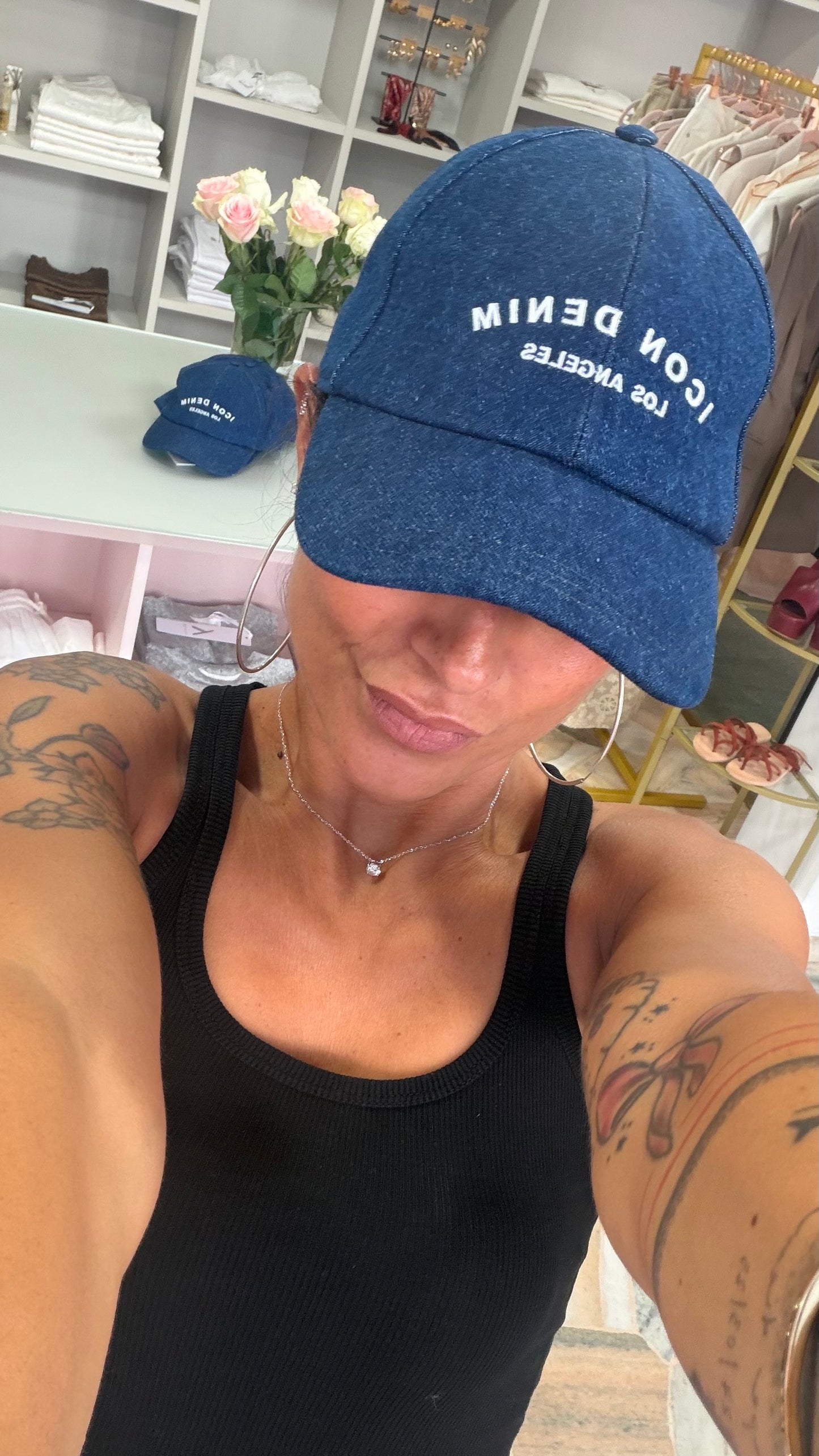 Cappello baseball in denim Icon Denim