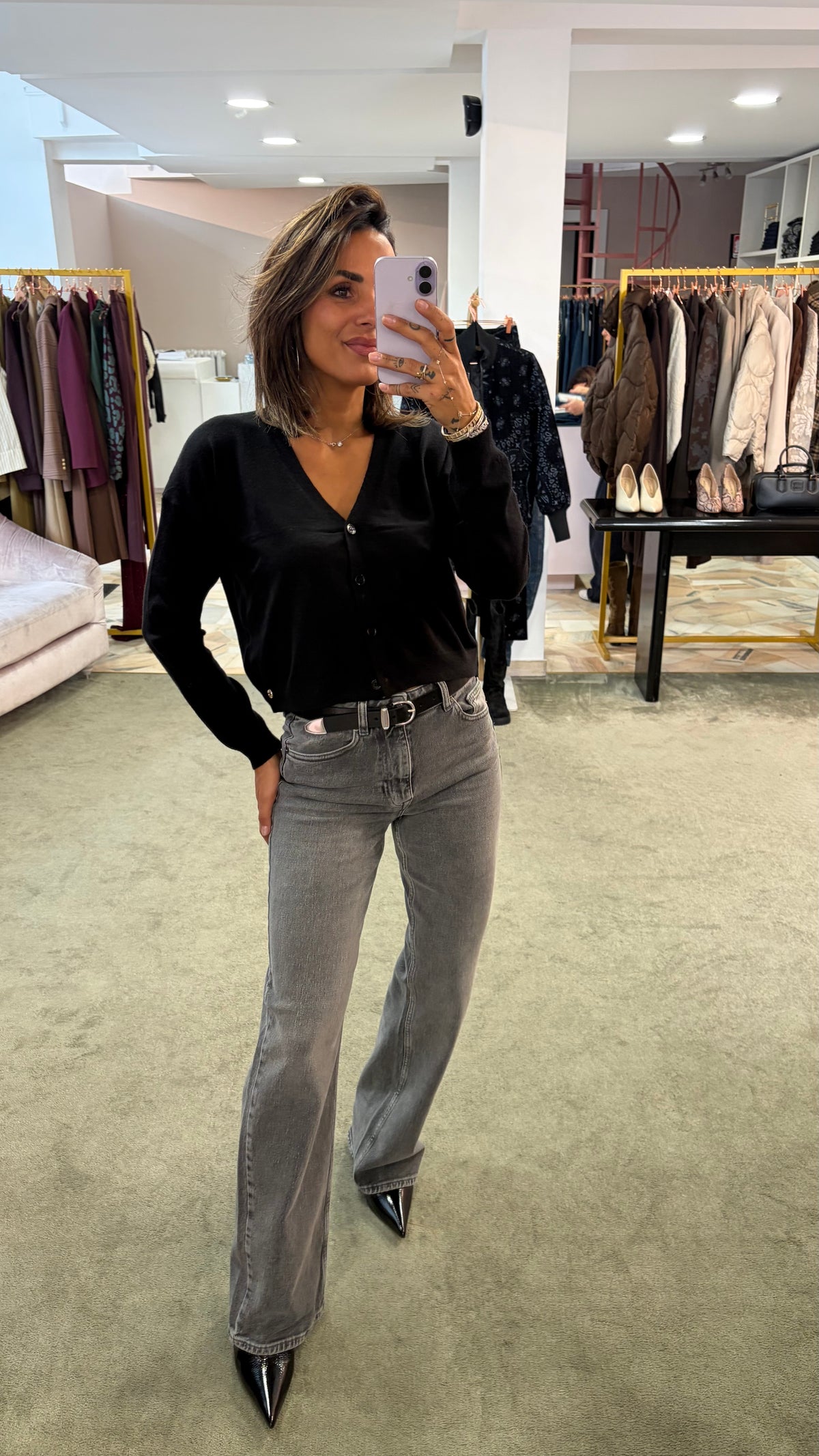 Jeans kori grigi straight sl