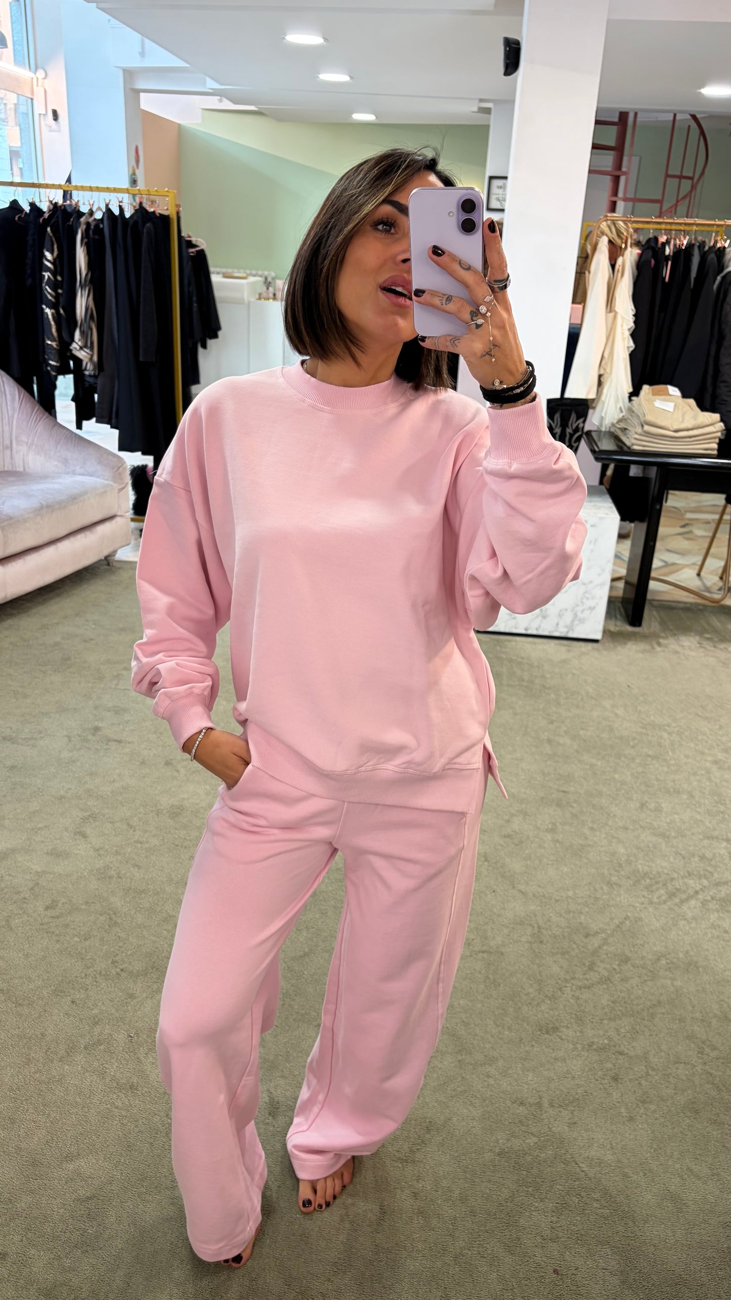 Joggers rosa wide jx