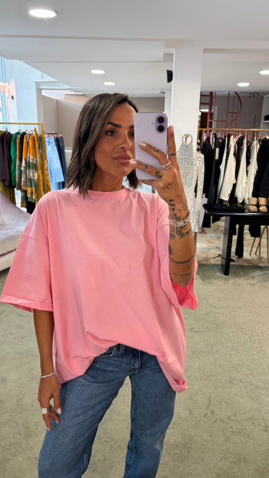Maxi t-shirt rosa ks