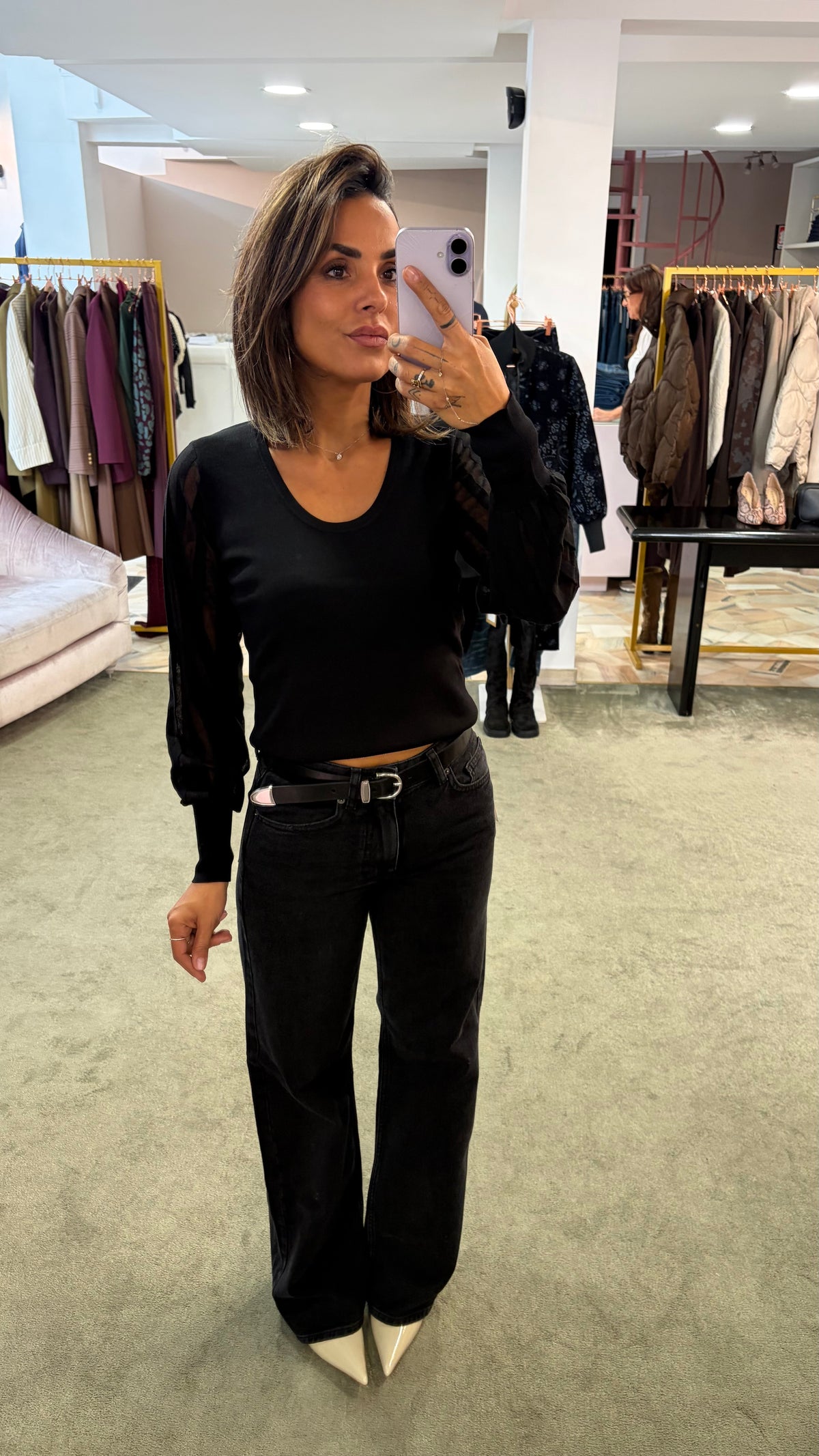 Jeans kori neri straight sl
