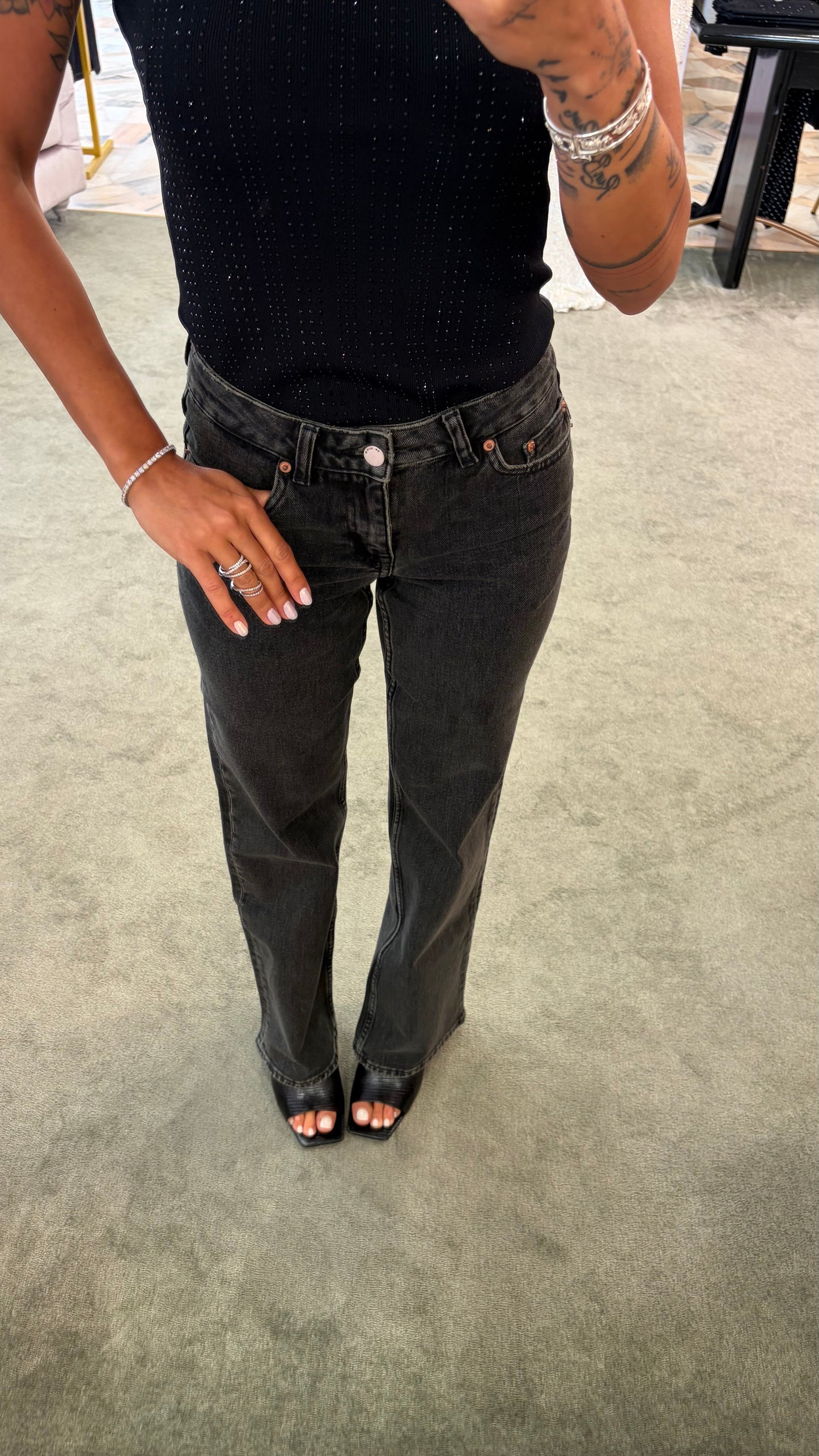 Jeans addy Dr.Denim straight vintage black