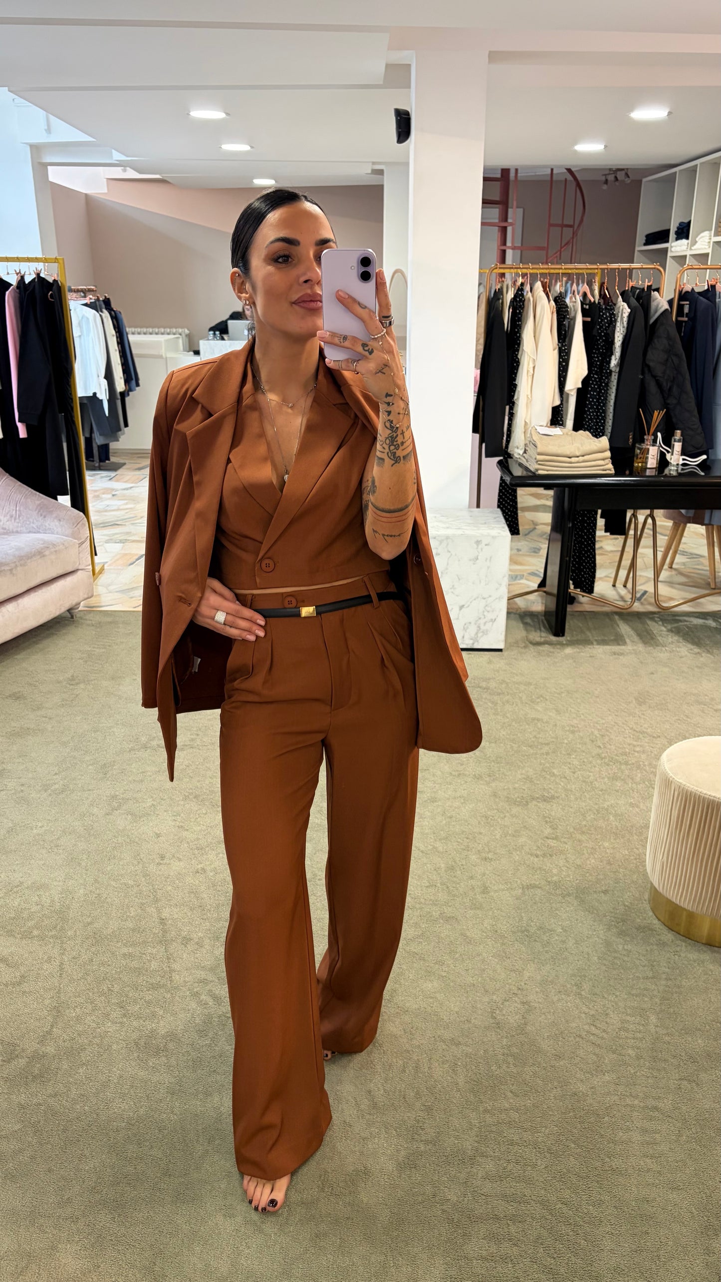 Blazer doppiopetto tabacco ay