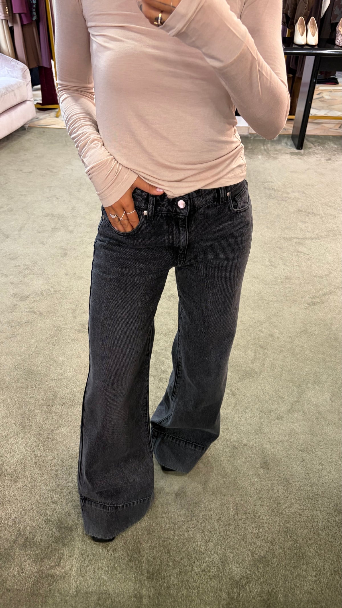 Jeans belen grigio flare Hinnominate