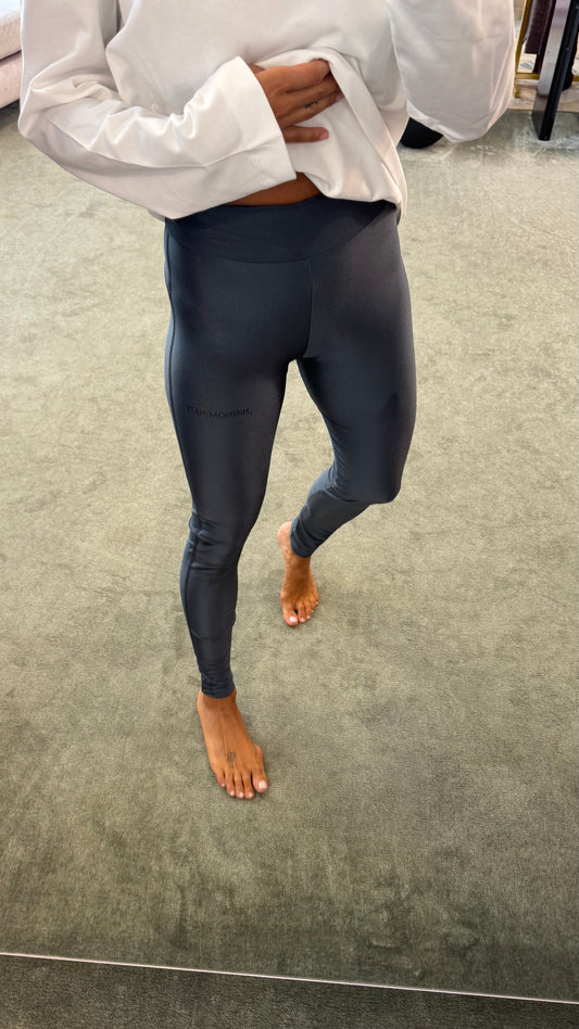 Leggings grigio in lycra Hinnominate