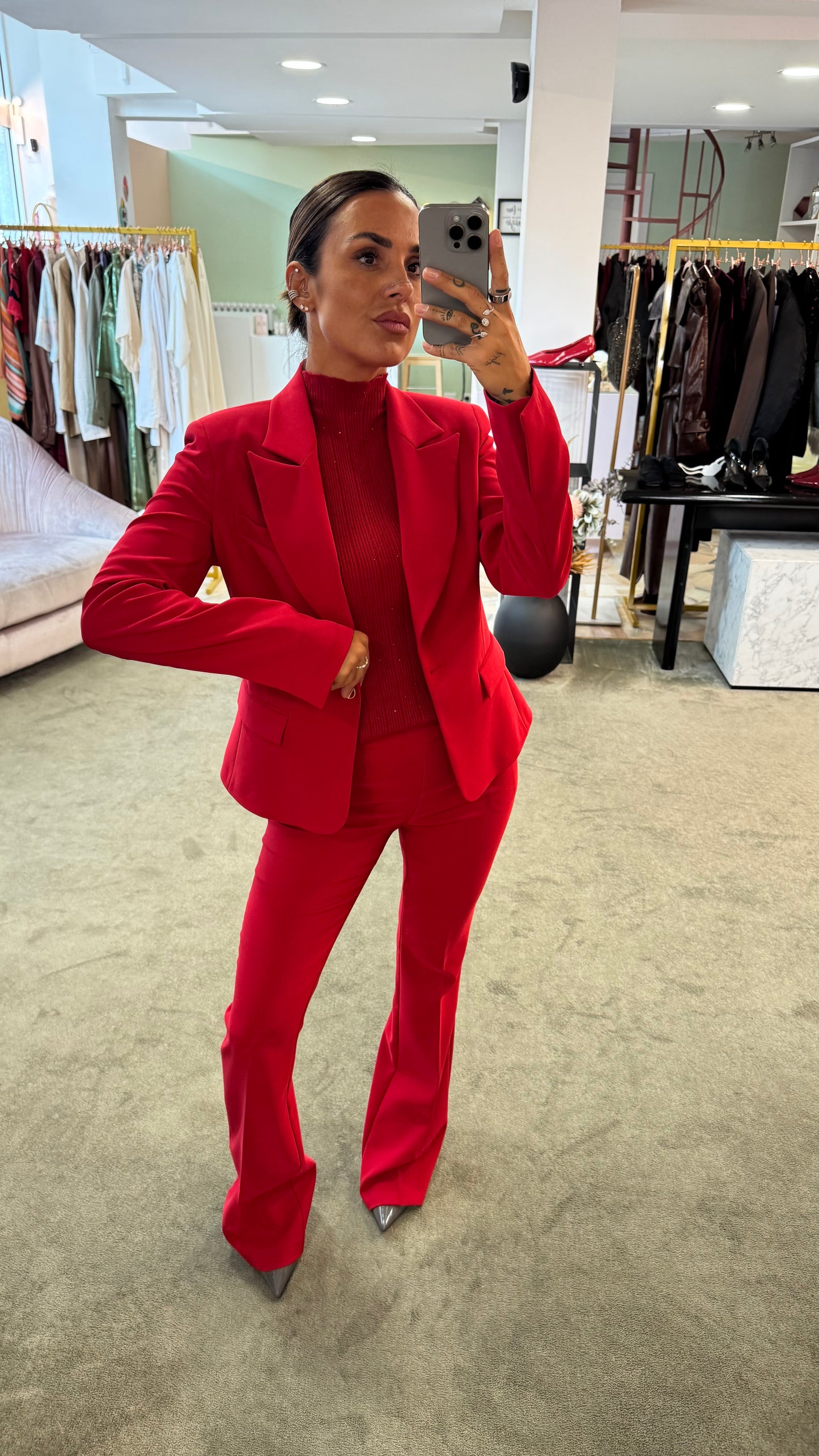 Blazer rosso slim fr