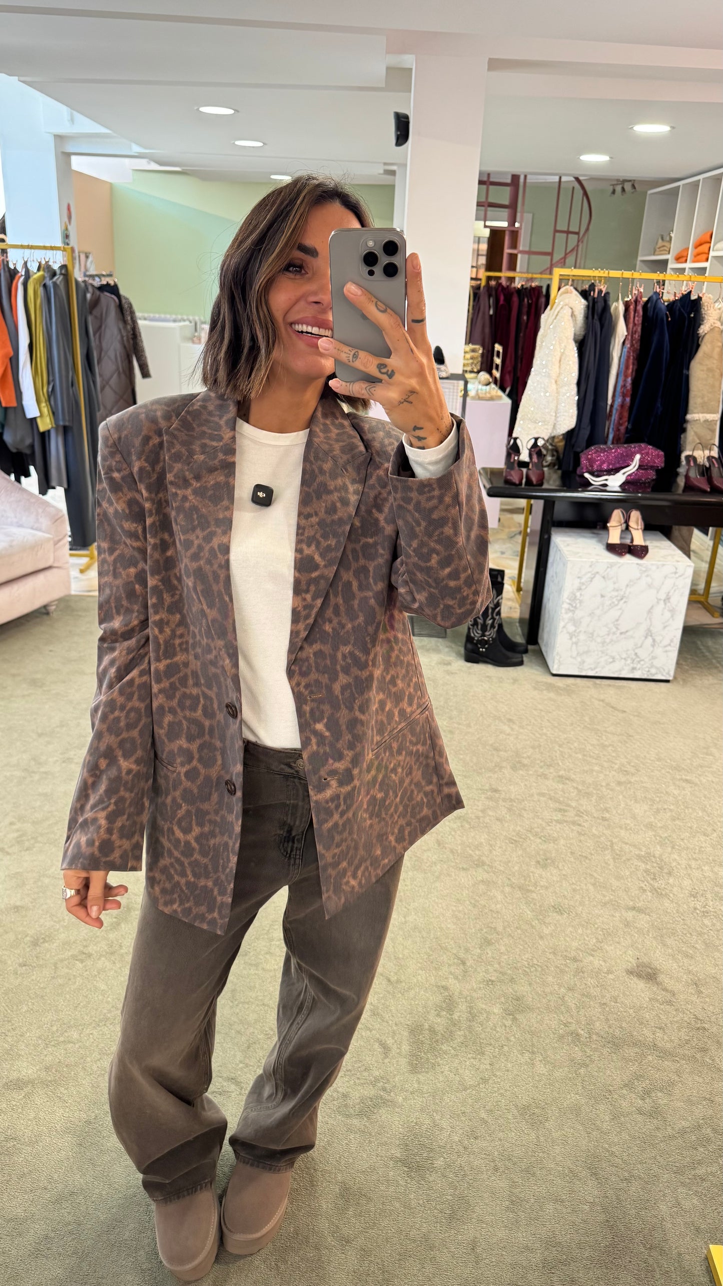 Blazer ellis animalier over jx