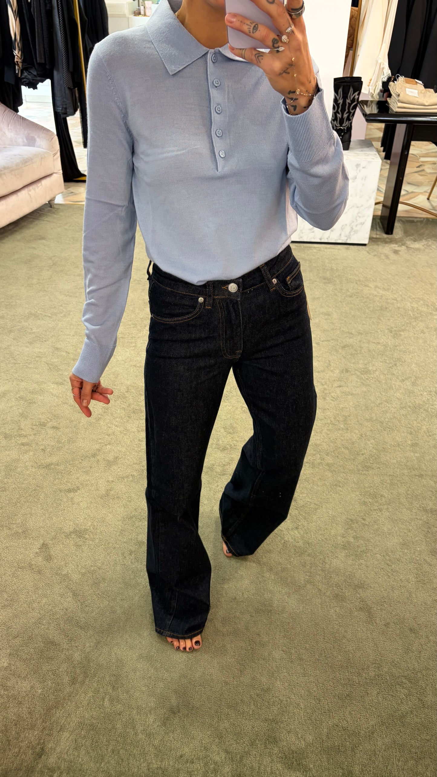 Jeans kori dark blue straight sl