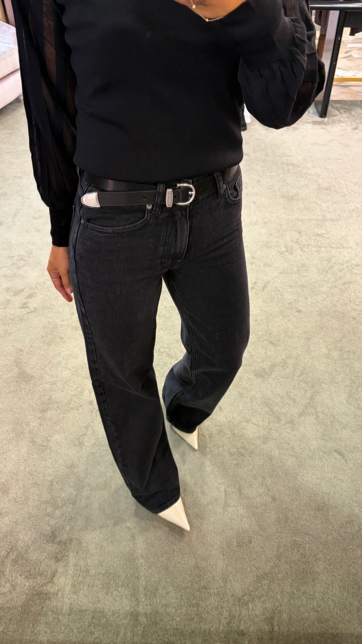 Jeans kori neri straight sl