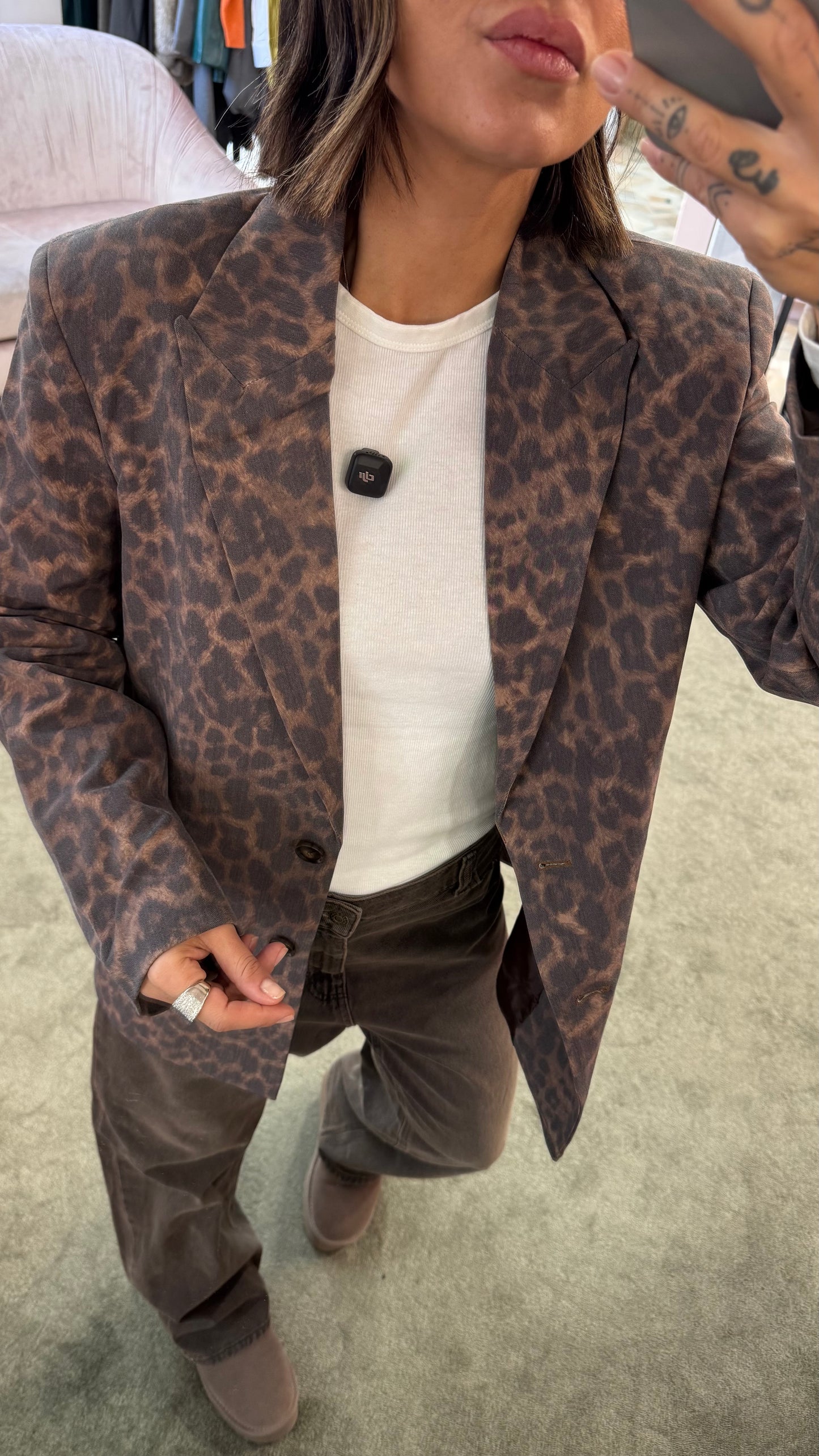 Blazer ellis animalier over jx