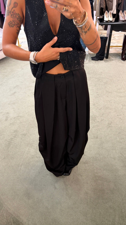 Pantaloni neri classici baloon ay