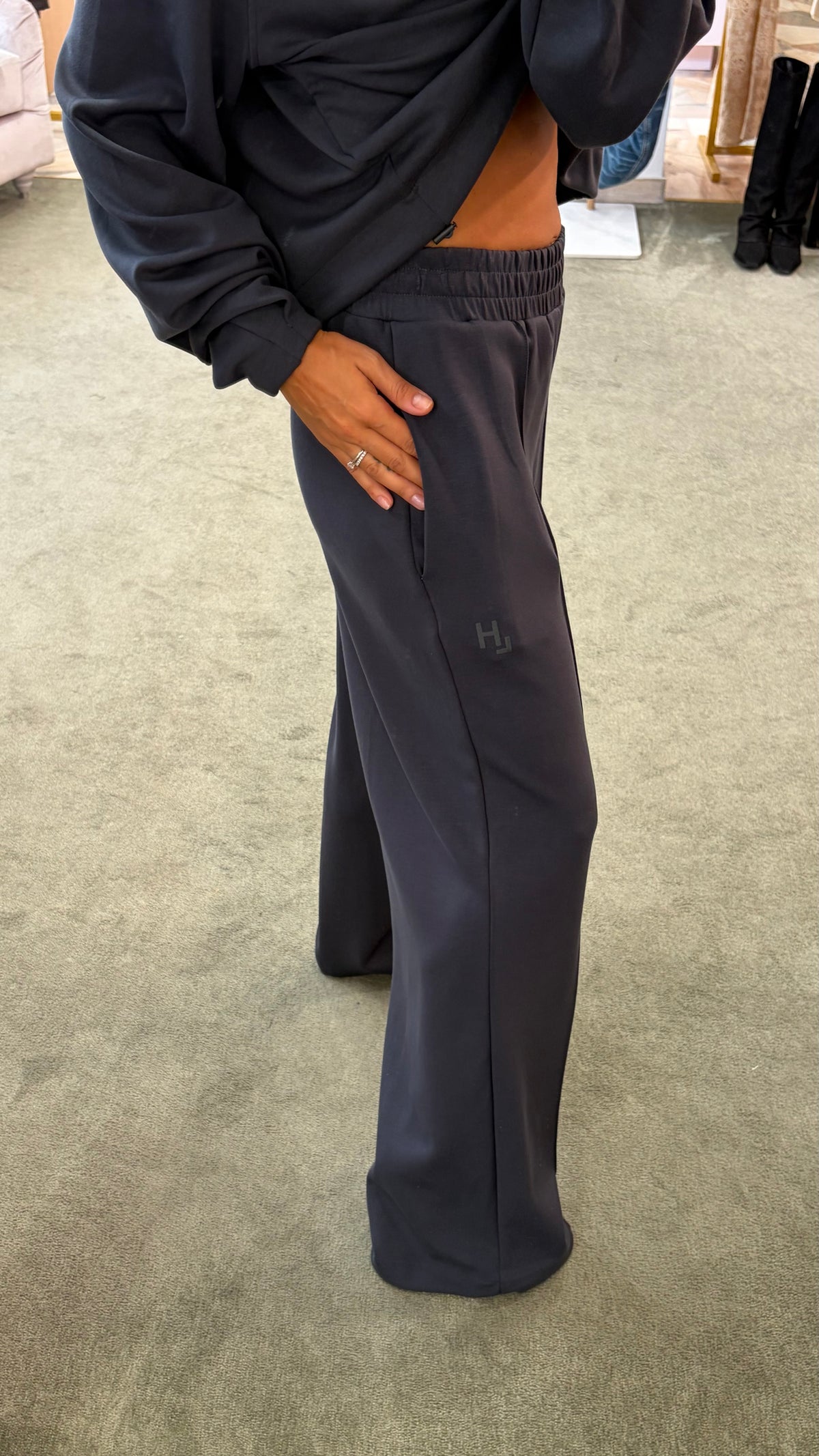 Polo grigio ferro in viscosa Hinnominate