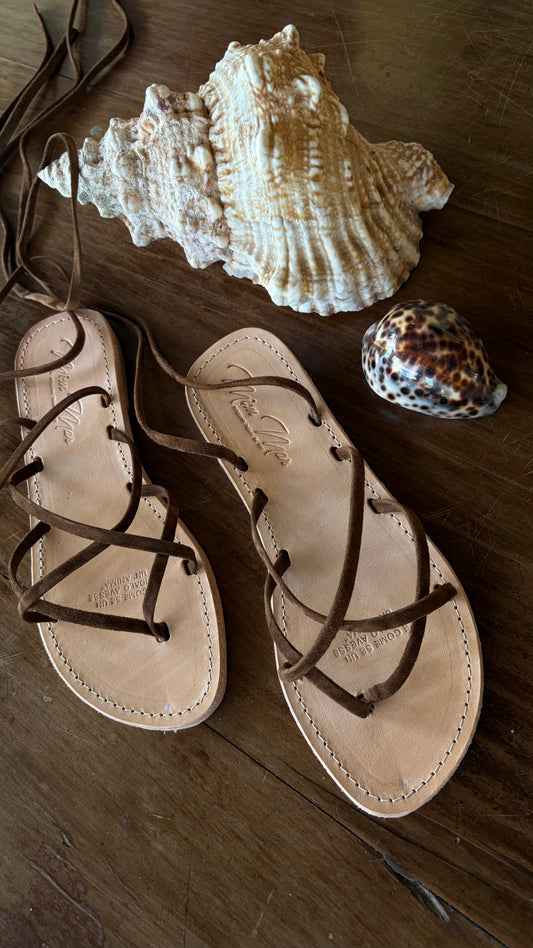 Ciabattina infradito Belen tabacco